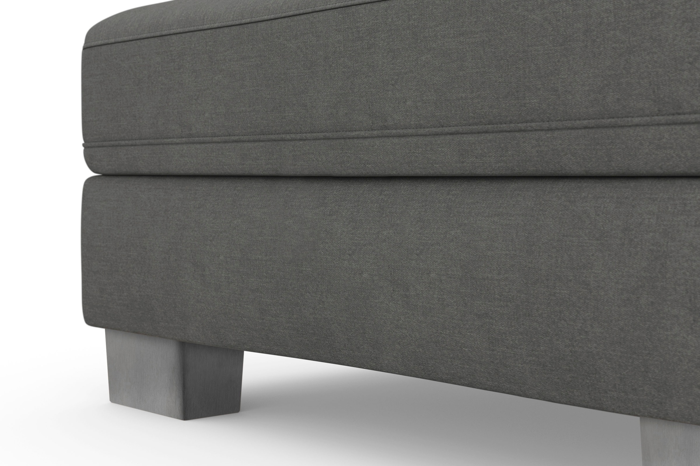 sit&more Ecksofa »Dundee L-Form«, mit Federkern und Edelstahlfüßen, wahlweise mit Kopfteilverstellung