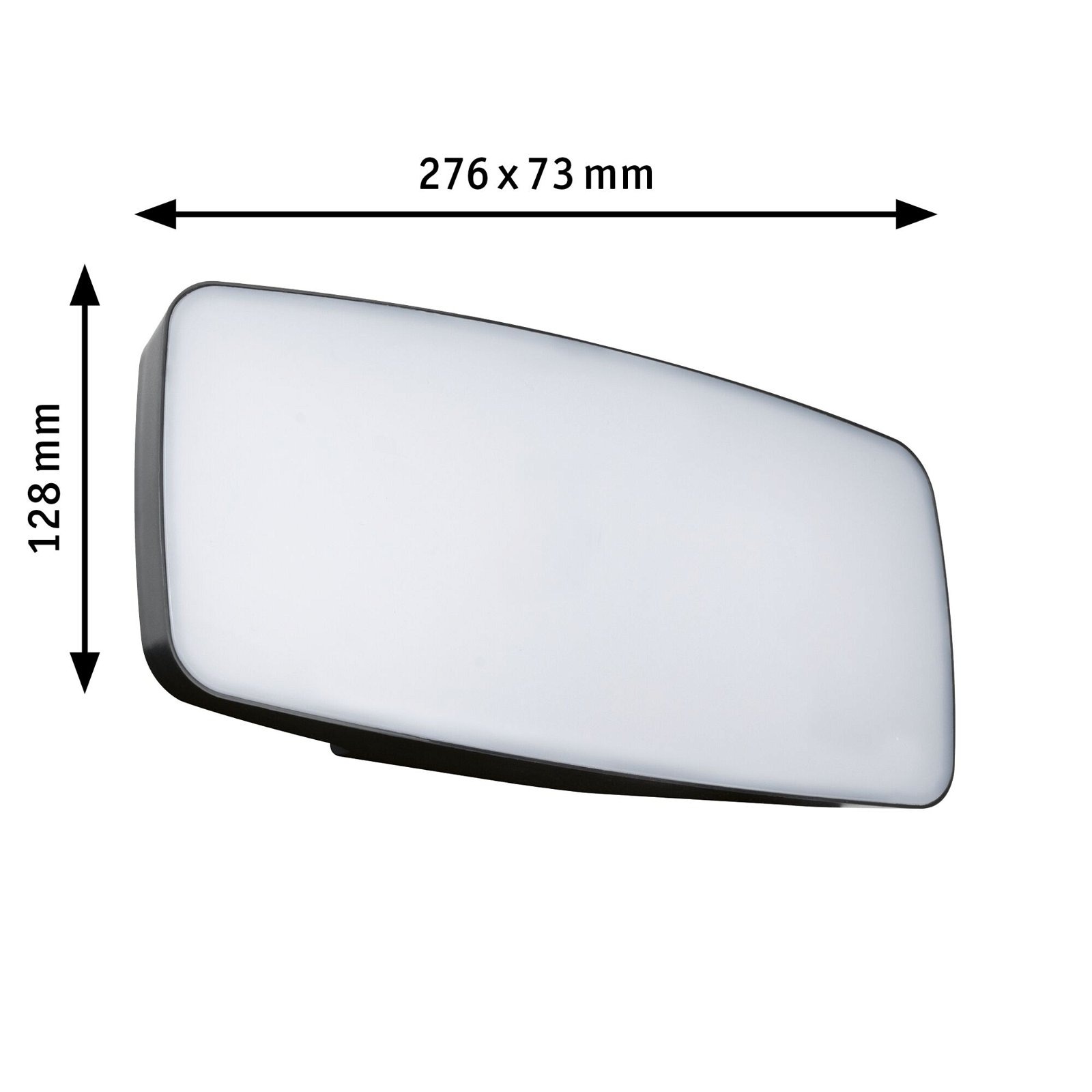 Paulmann LED Außen-Wandleuchte »Hausnummernleuchte IP44276x73mm 6,5W 430lm 230V Anthrazit Kunststoff«, 1 flammig, Smart Home Zigbee 3.0 Dämmerungssensor Tunable Warmwhite