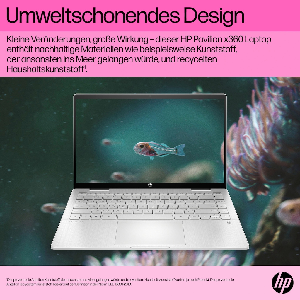 HP Convertible Notebook »14-ek1254ng«, 35,6 cm, / 14 Zoll, Intel, Core i5, Iris Xe Graphics, 512 GB SSD