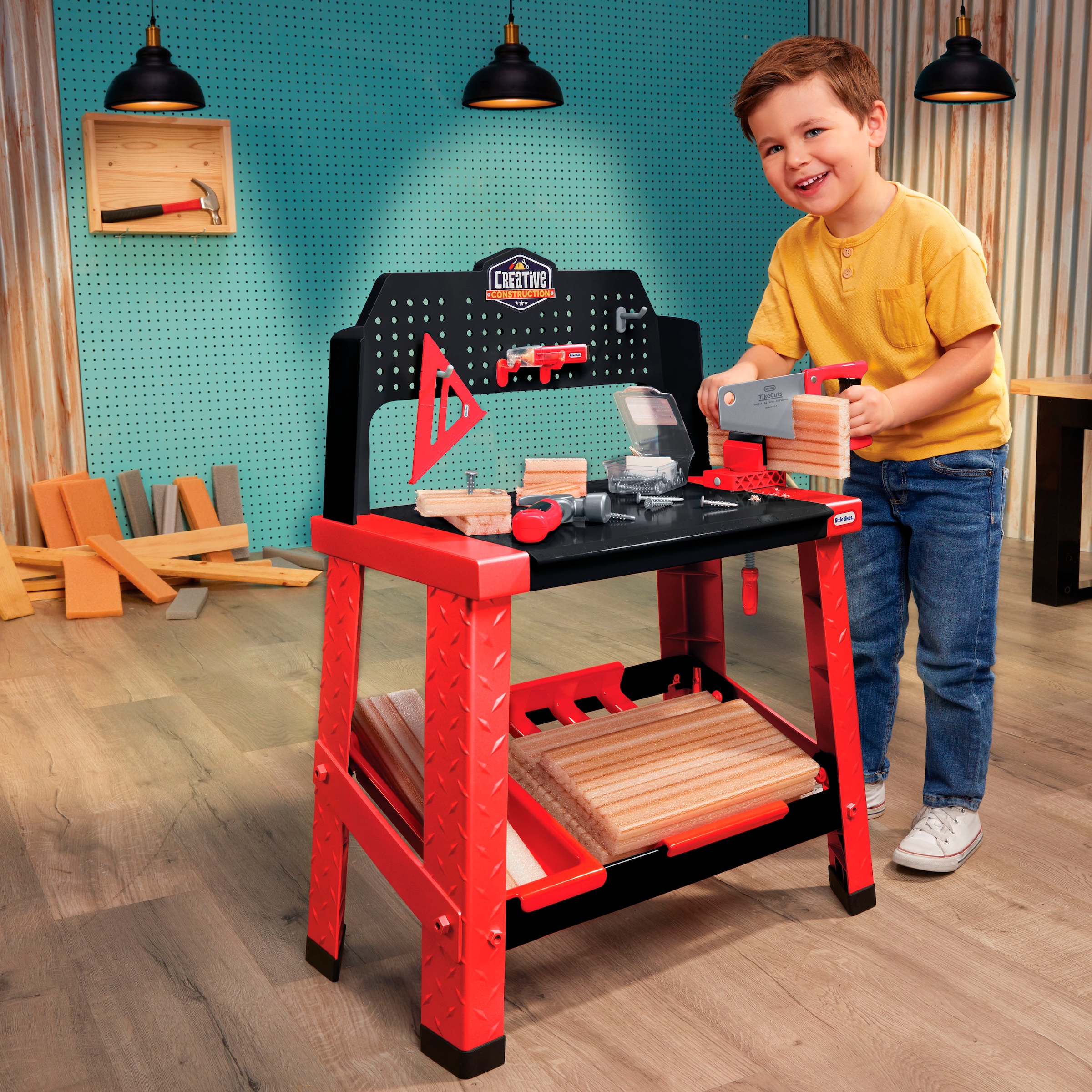 Little Tikes® Spielwerkbank »Creative Construction - Werkbank«, mit Zubehör