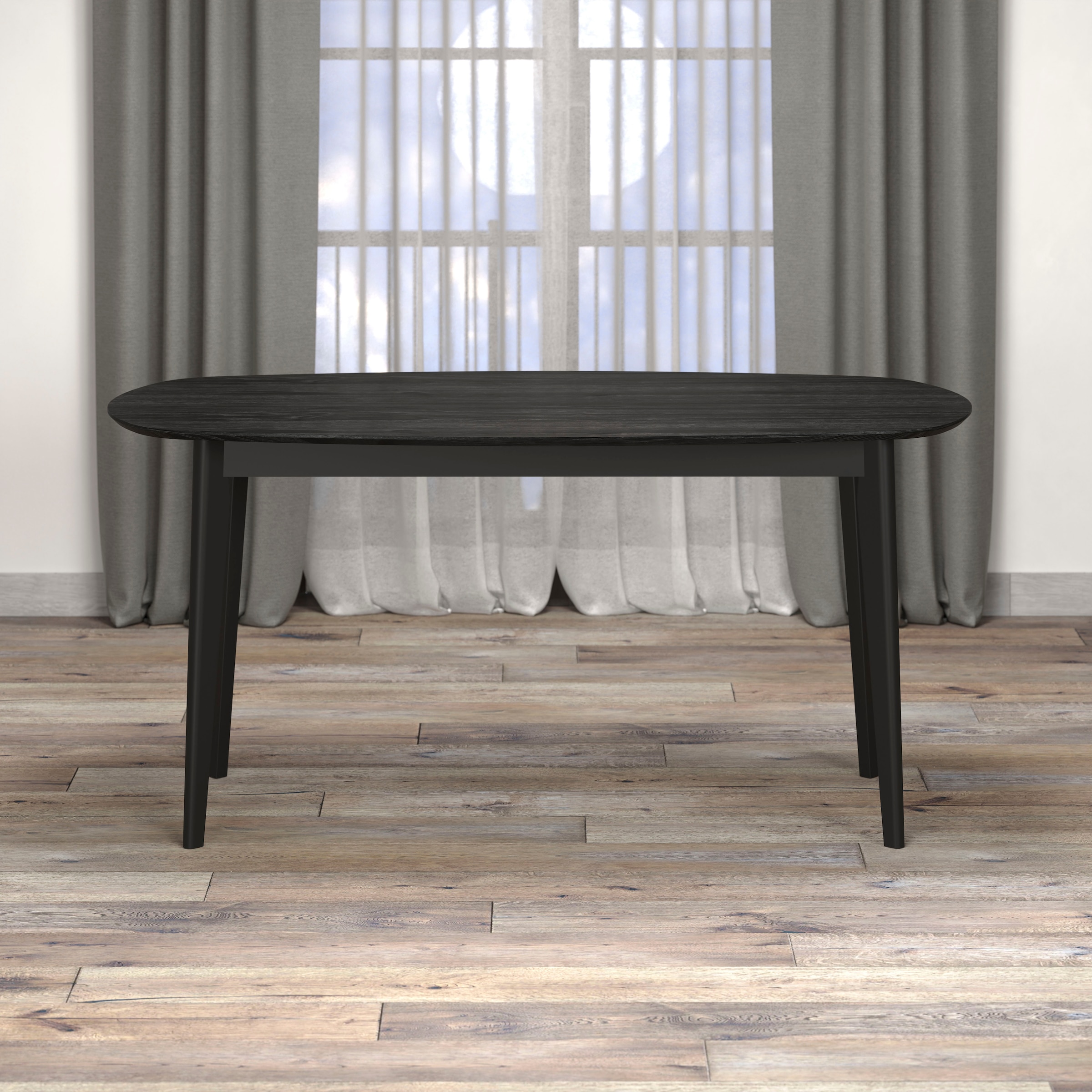 Home affaire Esstisch »Ronda« 1 Stk. tlg. Esszimmertisch oval auf Massivholzfüßen - (B/T/H) 160/90/77 cm