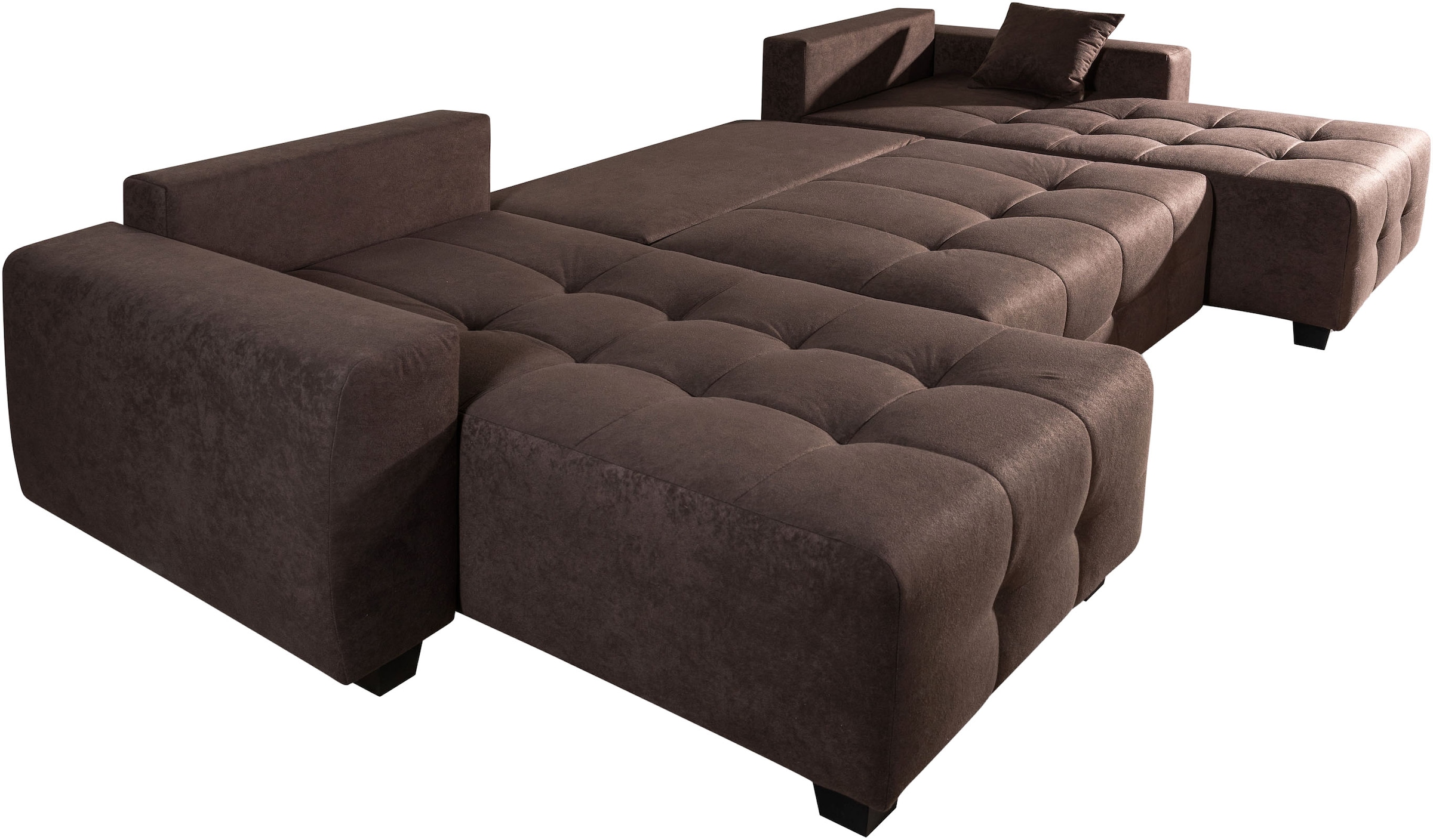 COLLECTION AB Wohnlandschaft »Bella U-Form, Breite 314 cm« Wonlandschaft, Schlaffunktion,Bonnelfederkern,Rückenkissen