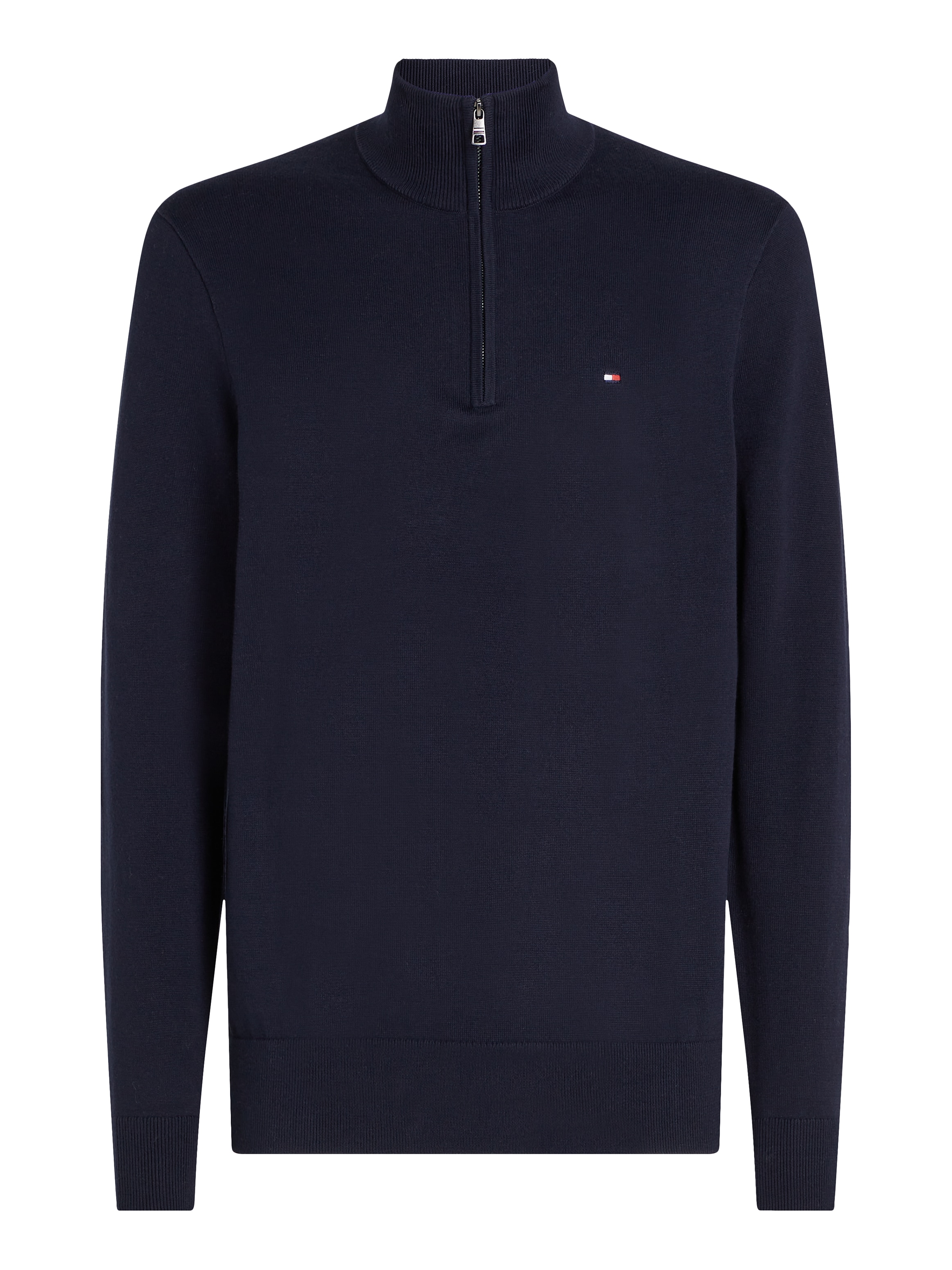 Tommy Hilfiger Troyer »ESSENTIAL COTTON ZIP MOCK«