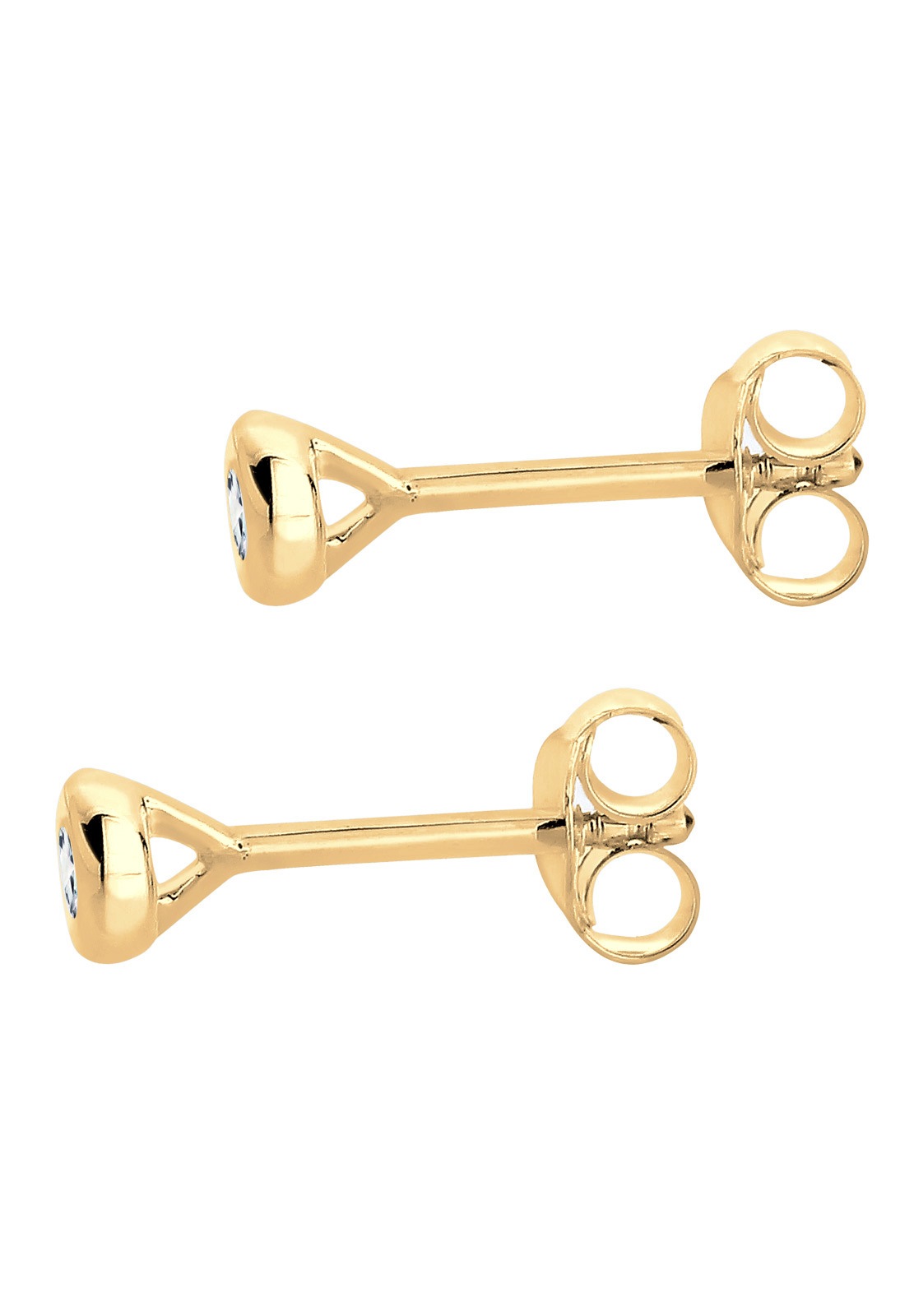 Elli DIAMONDS Paar Ohrstecker »Basic Diamant (0.06 ct.) 925 Silber Geschenkidee«