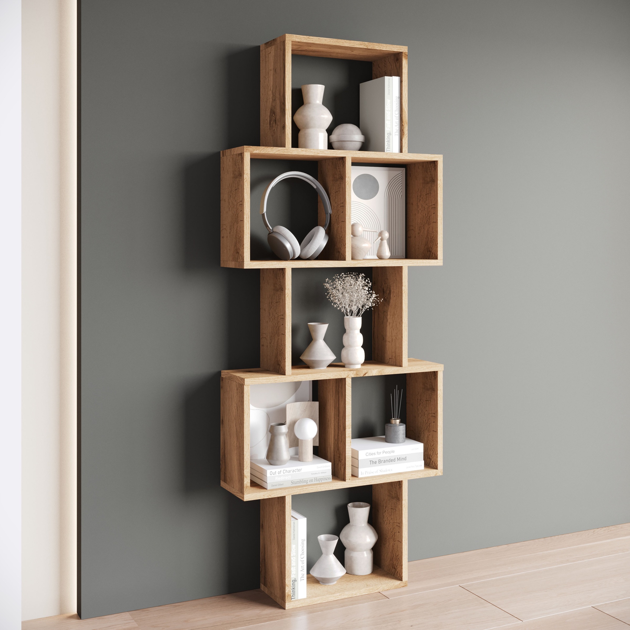 INOSIGN Wandboard »Wandregal Trio 001«, (1 St.), Stell- oder Hängeregal, 10 offene Fächer, flexibel montierbar