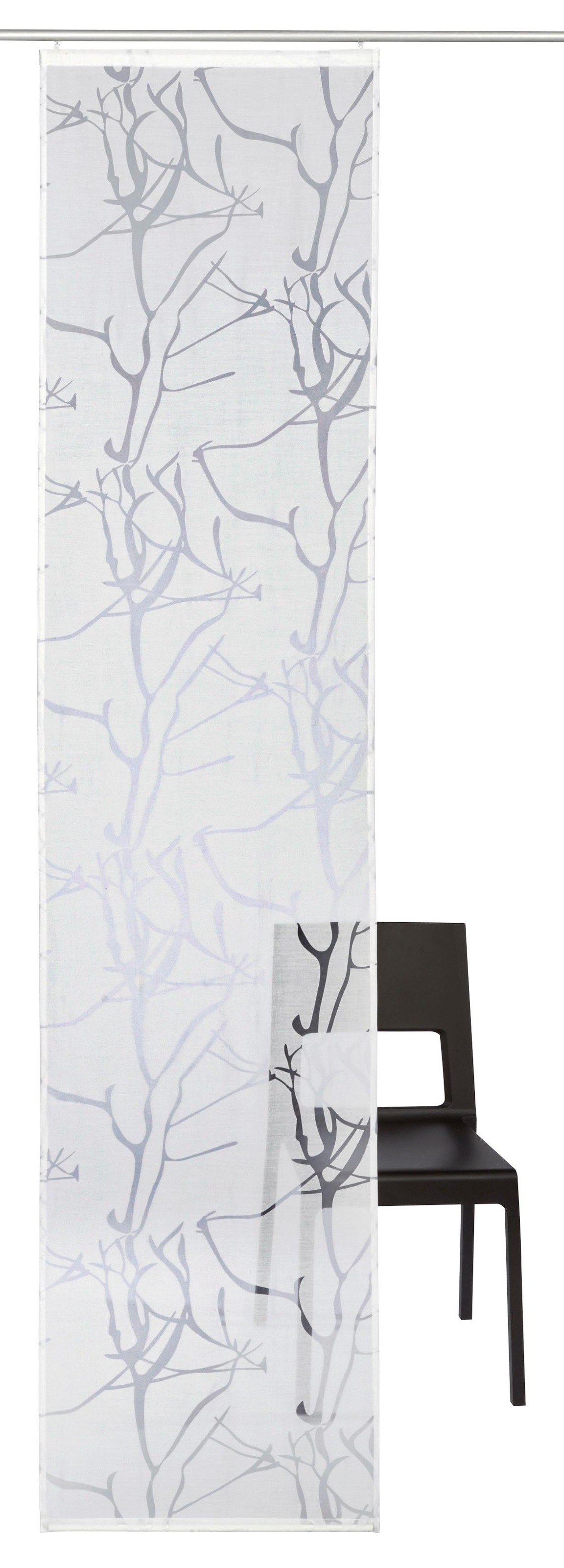 MY HOME Schiebegardine »Anna« Klettband 1 Stk. tlg. Inkl. Befestigungszubehör, Breite: 57 cm weiß Obermaterial: 70% Viskose, 30% Polyester 295 cm