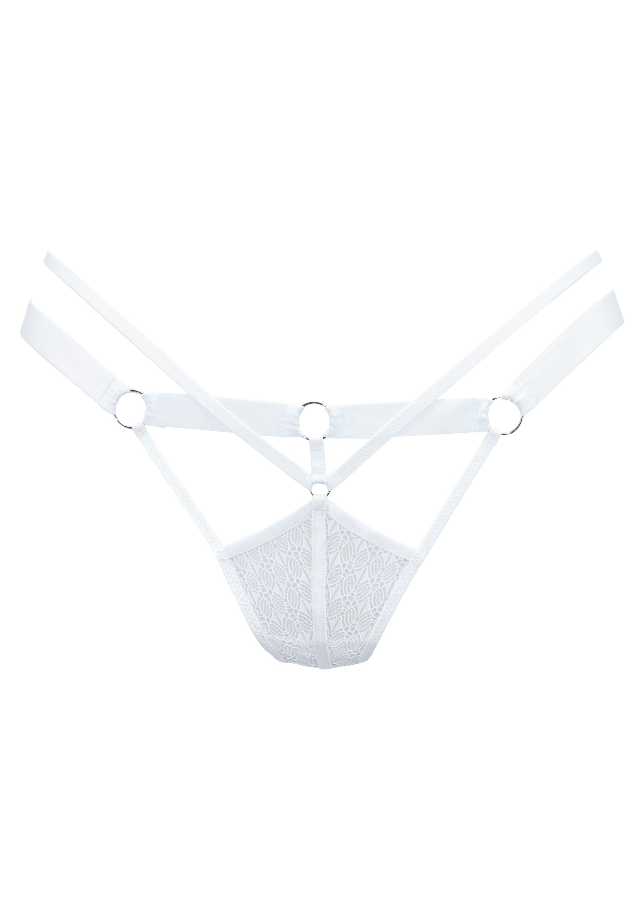 LASCANA String »Tilda«, mit aufregender Bänder-Optik und edlen Metallringen