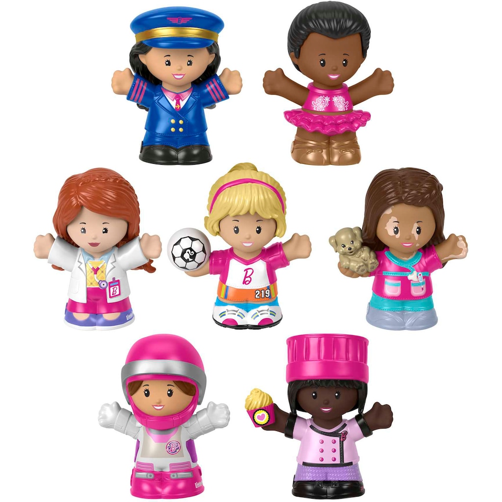 Fisher-Price® Lernspielzeug »Little People Barbie Traumberuf-Freundinnen Set«, (Set)