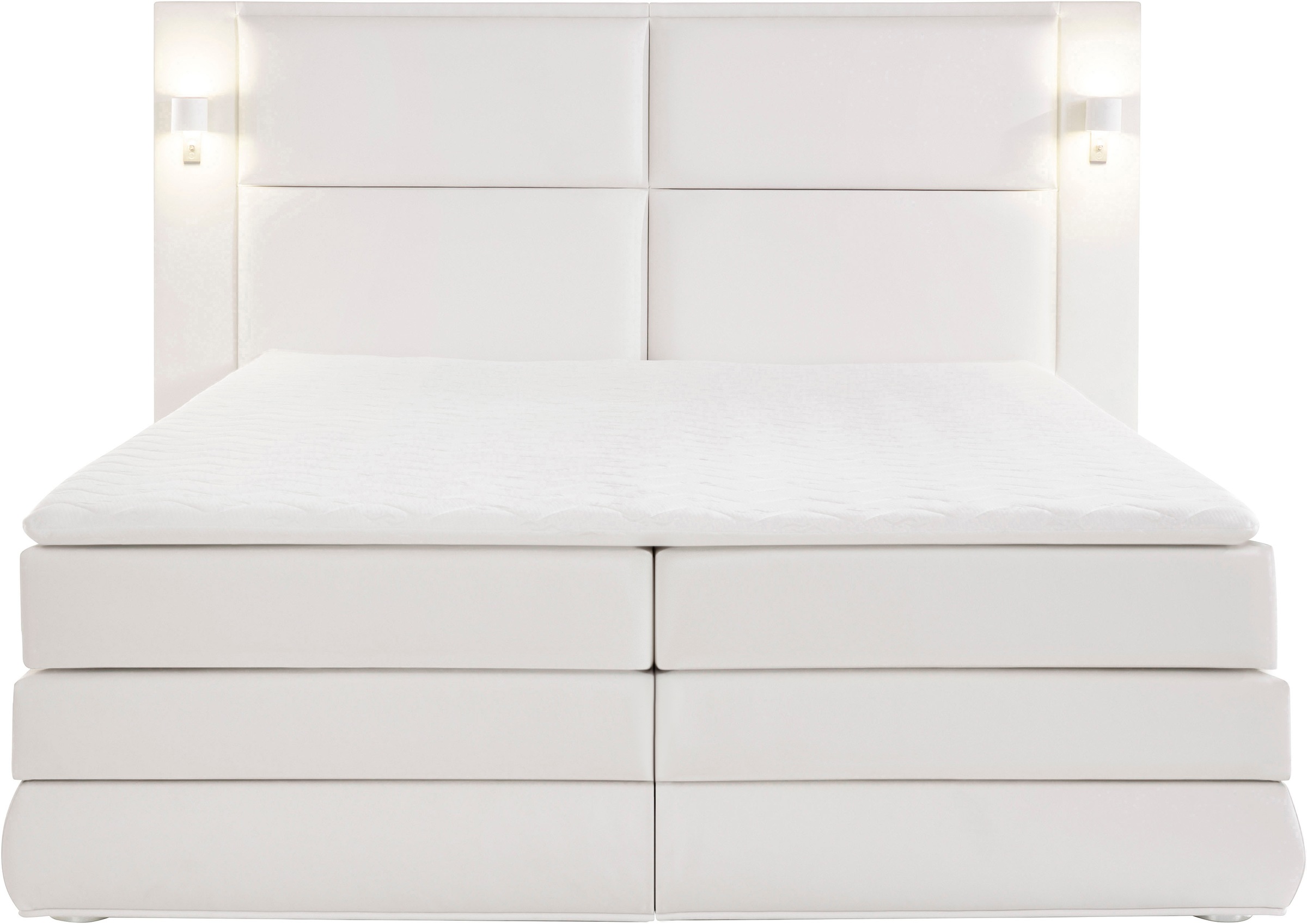 COLLECTION AB Boxspringbett Copenhagen, inklusive Bettkasten und Topper, wahlweise mit LED-Beleuchtung