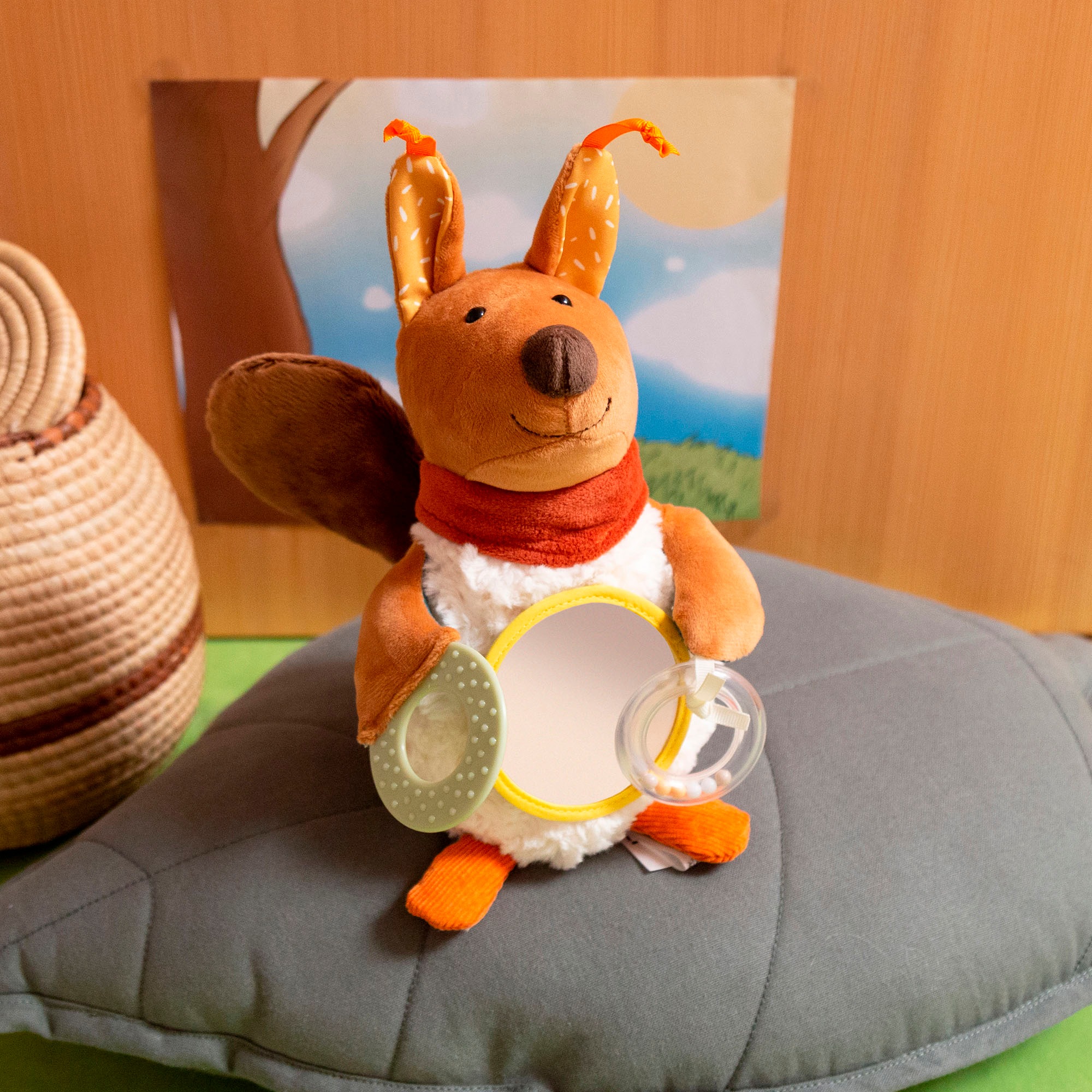 Sigikid Greifspielzeug »PlayQ, Yellow, Aktiv-Eichhörnchen«
