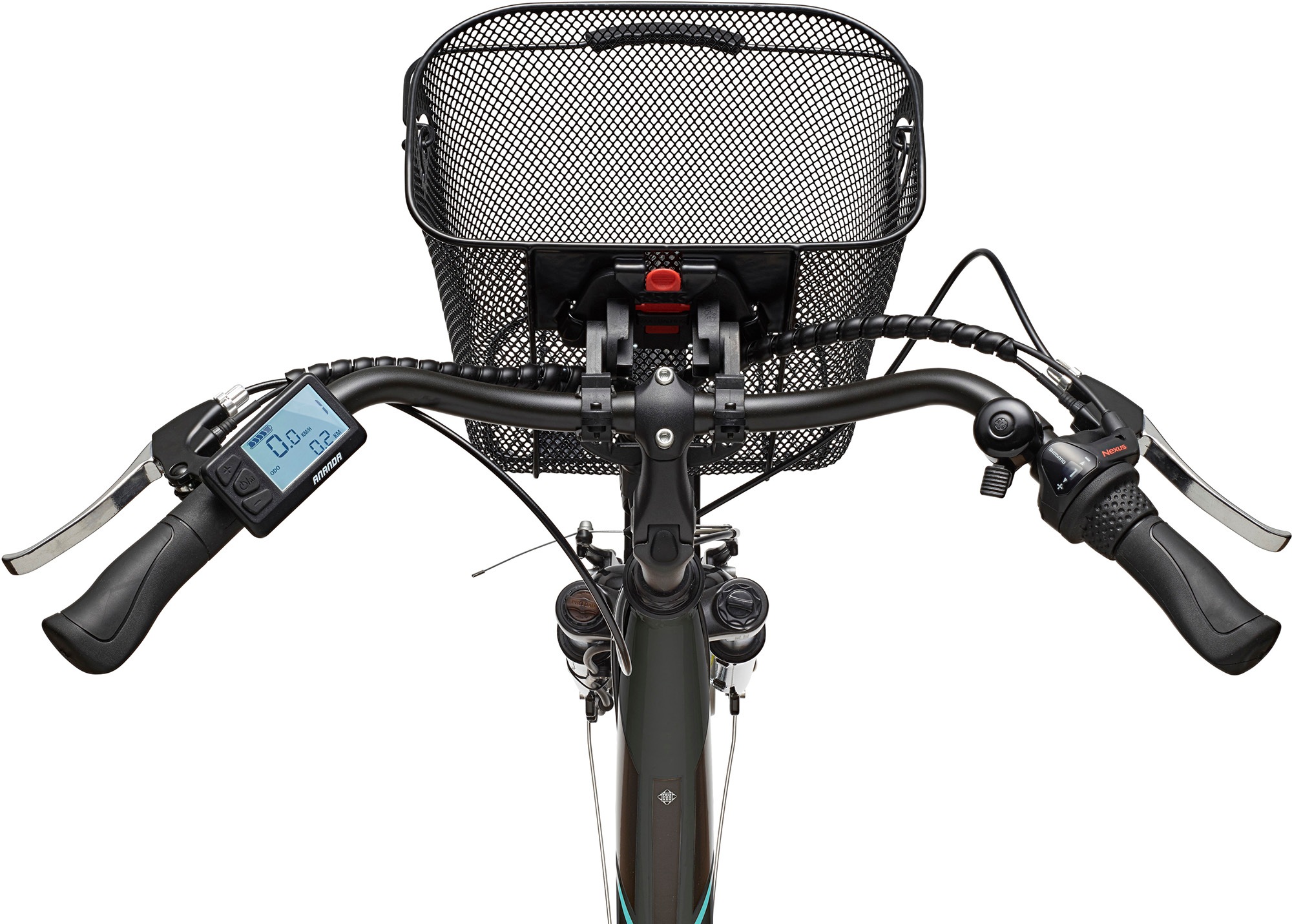 Telefunken E-Bike »Multitalent RC830«, 3 Gang, Shimano, Nexus, Frontmotor 250 W, mit Fahrradkorb, ebike Damen, Pedelec