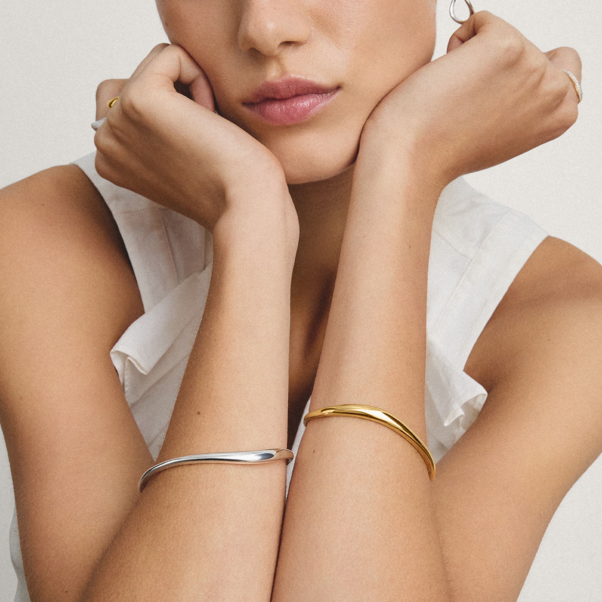 THOMAS SABO Armreif »Fluid Elegance Armreif gelbgoldfarben«