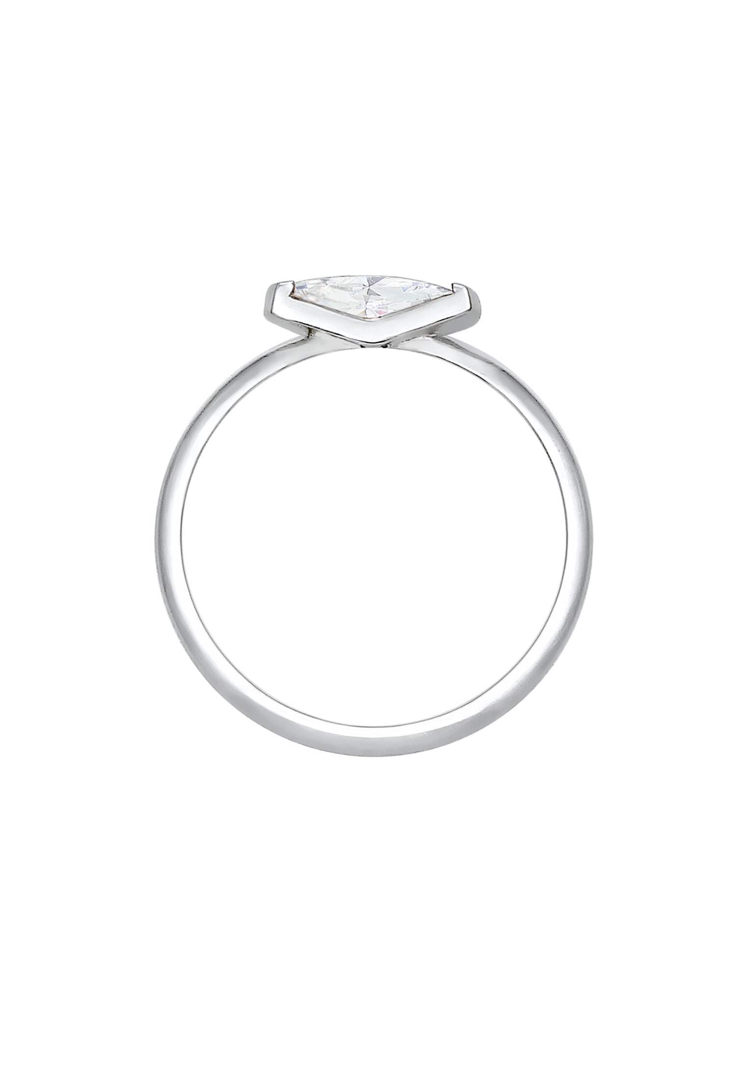 Elli Verlobungsring »Elli Ring Bandring Marquise Kristalle 925 Silber«