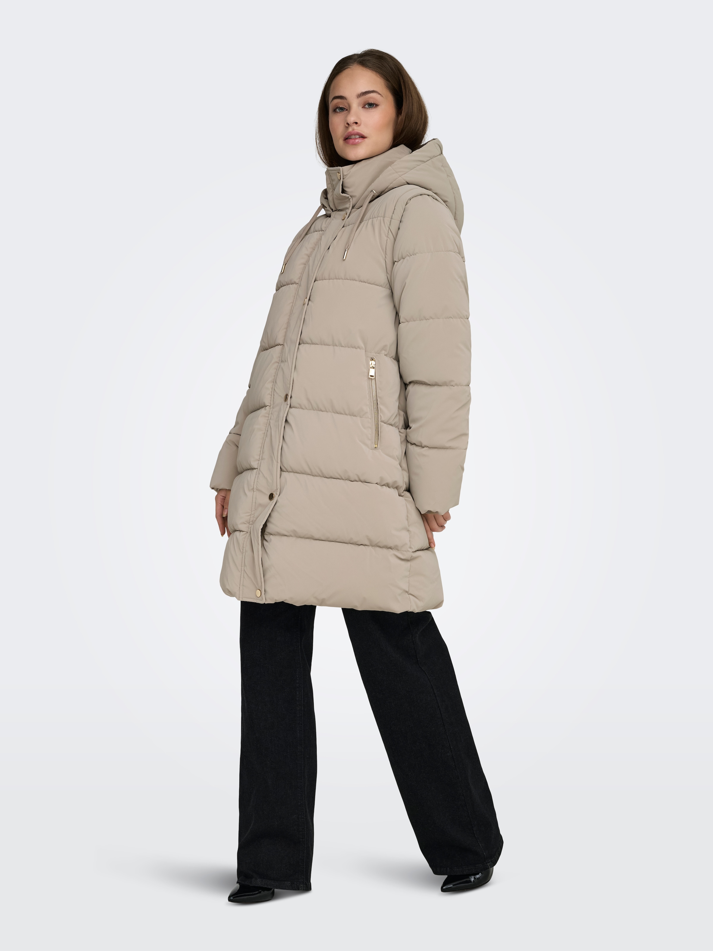 ONLY Steppmantel »ONLDIXIE LIFE 2IN1 PUFFER COAT CC OTW« Kunstfaser,