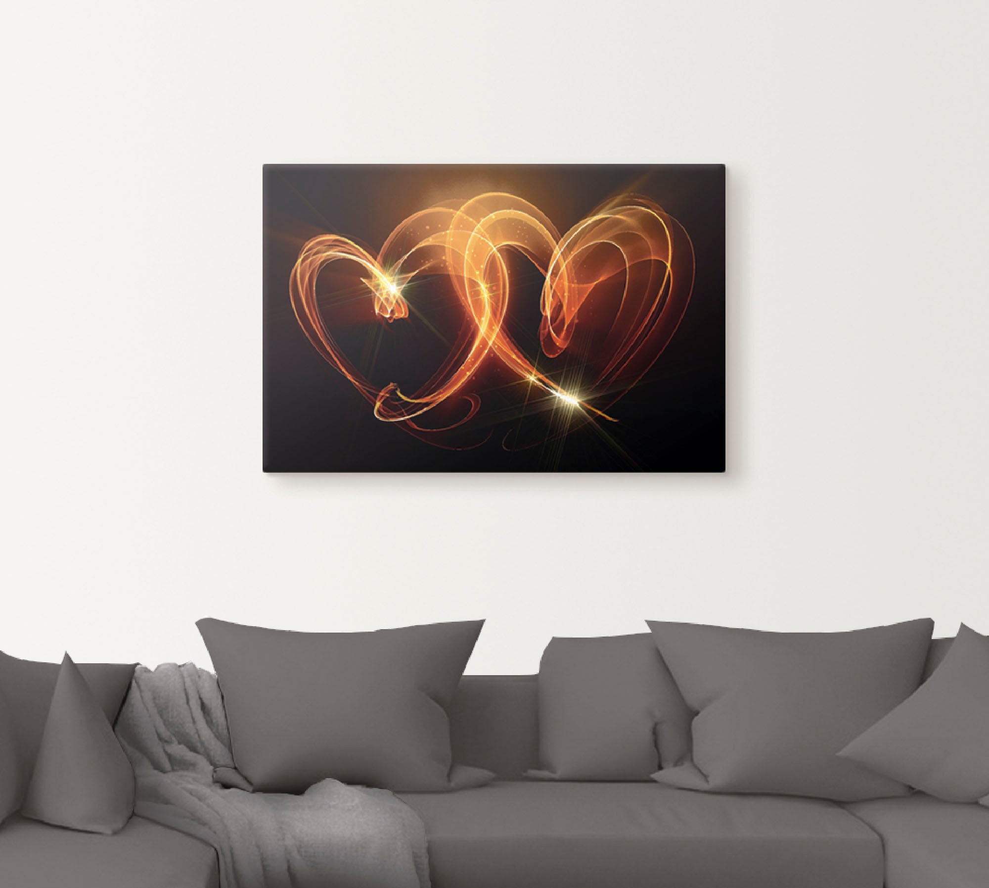 Artland Wandbild »Verbundenheit«, Herzen, (1 St.), als Alubild, Outdoorbild, Leinwandbild, Poster, Wandaufkleber