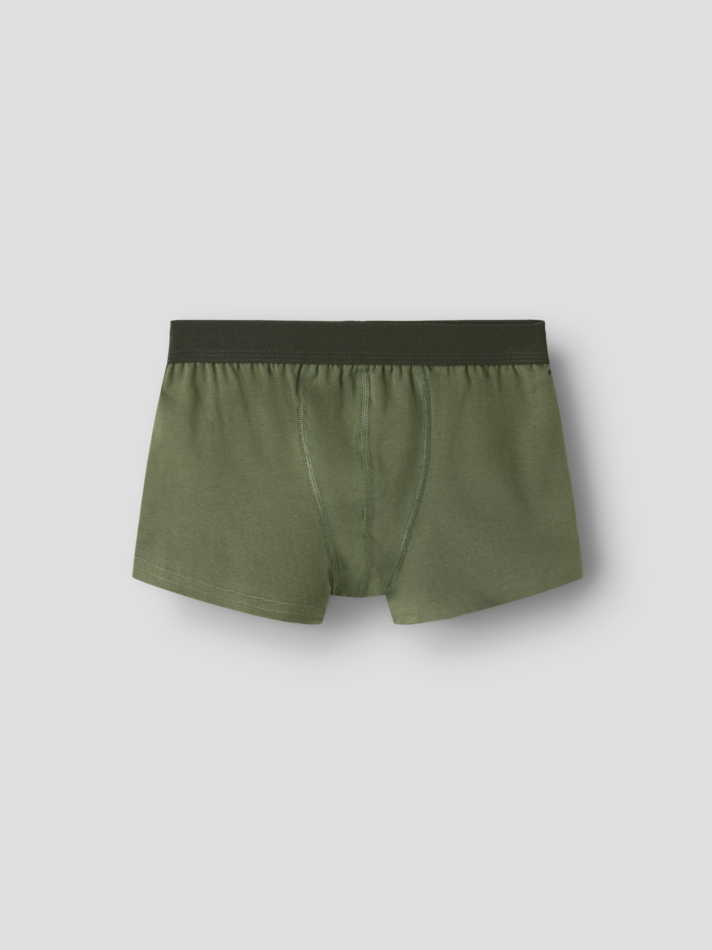 Name It Trunk »NKMBOXER für Jungen mit Logoschriftzug und weichem Bund« Packung, 5 Stk. eng, Jersey, aquamarine, angesetztes Bündchen