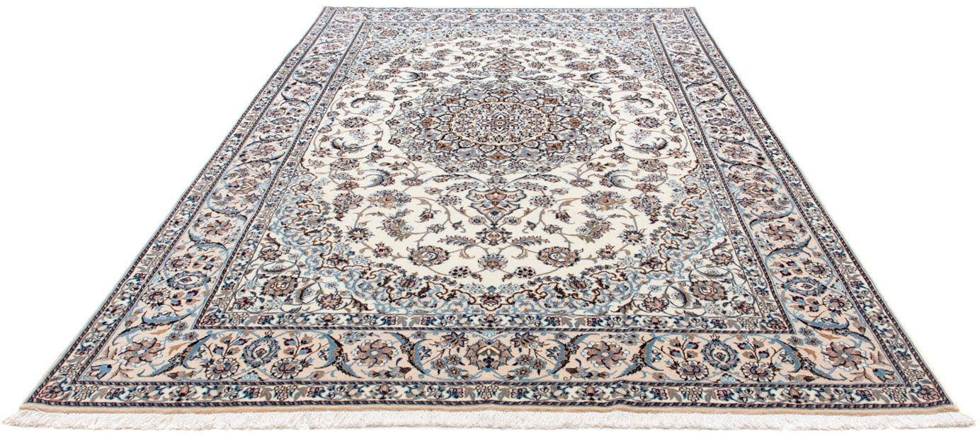 morgenland Wollteppich »Nain 6la Medaillon Beige 295 x 200 cm«, rechteckig, günstig online kaufen