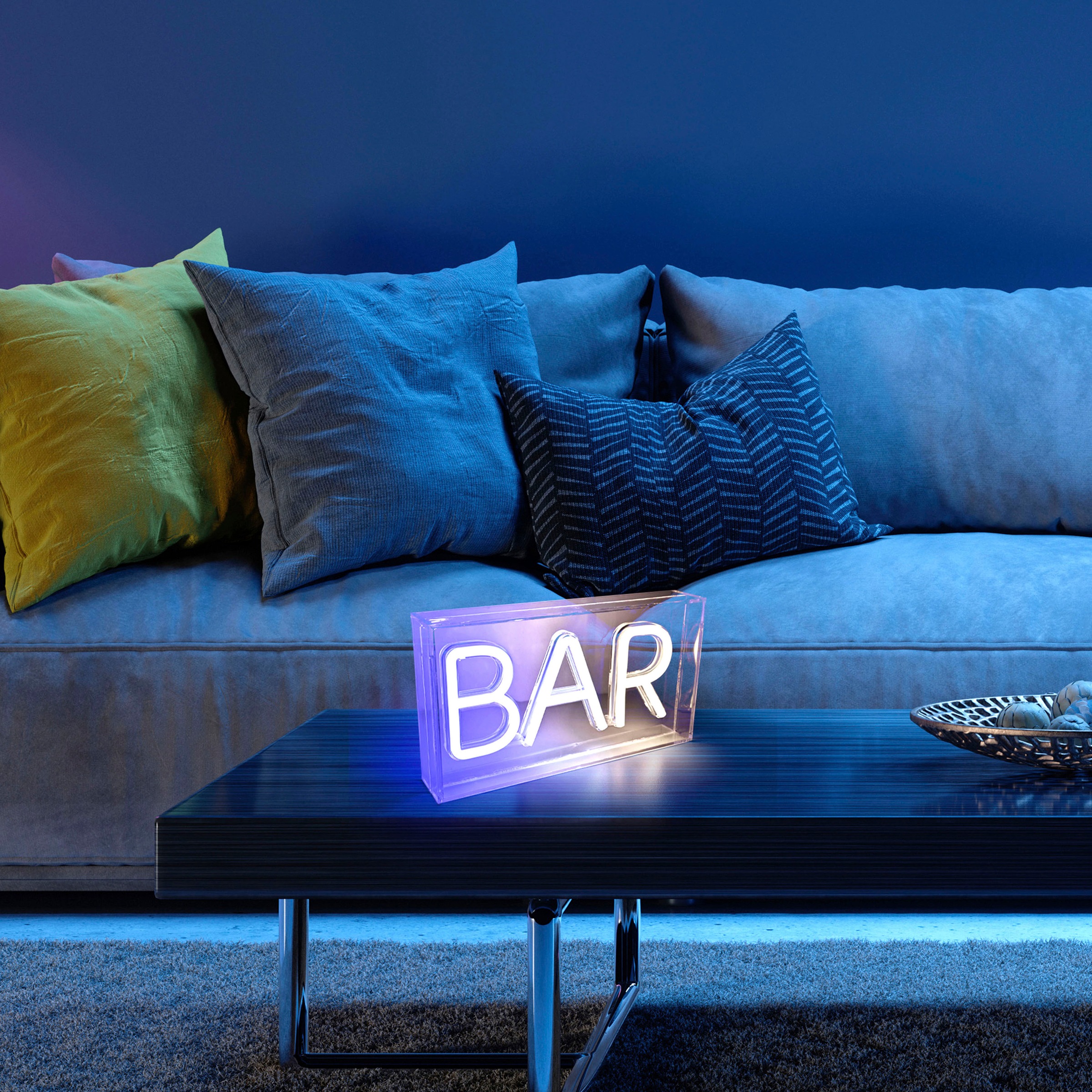 JUST LIGHT LED Wandleuchte »NEON-BAR«, 1 flammig, Leuchtmittel LED-Board günstig online kaufen