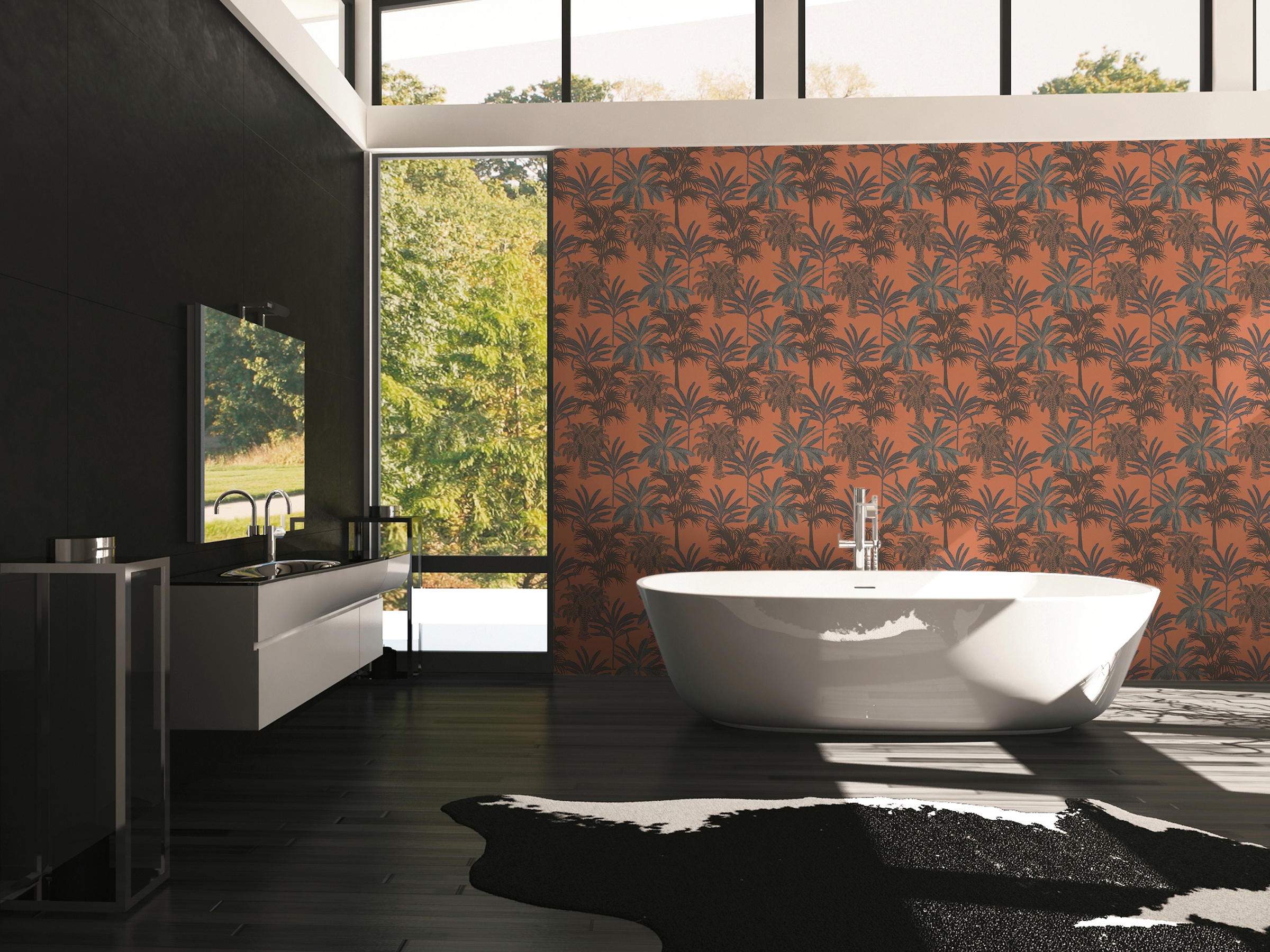 METROPOLIS BY MICHALSKY LIVING Vliestapete »Change is good, Tropical Tale«, floral-botanisch-tropisch, Designertapete Tapete Palmen Tapeten Wohnzimmer Schlafzimmer Küche