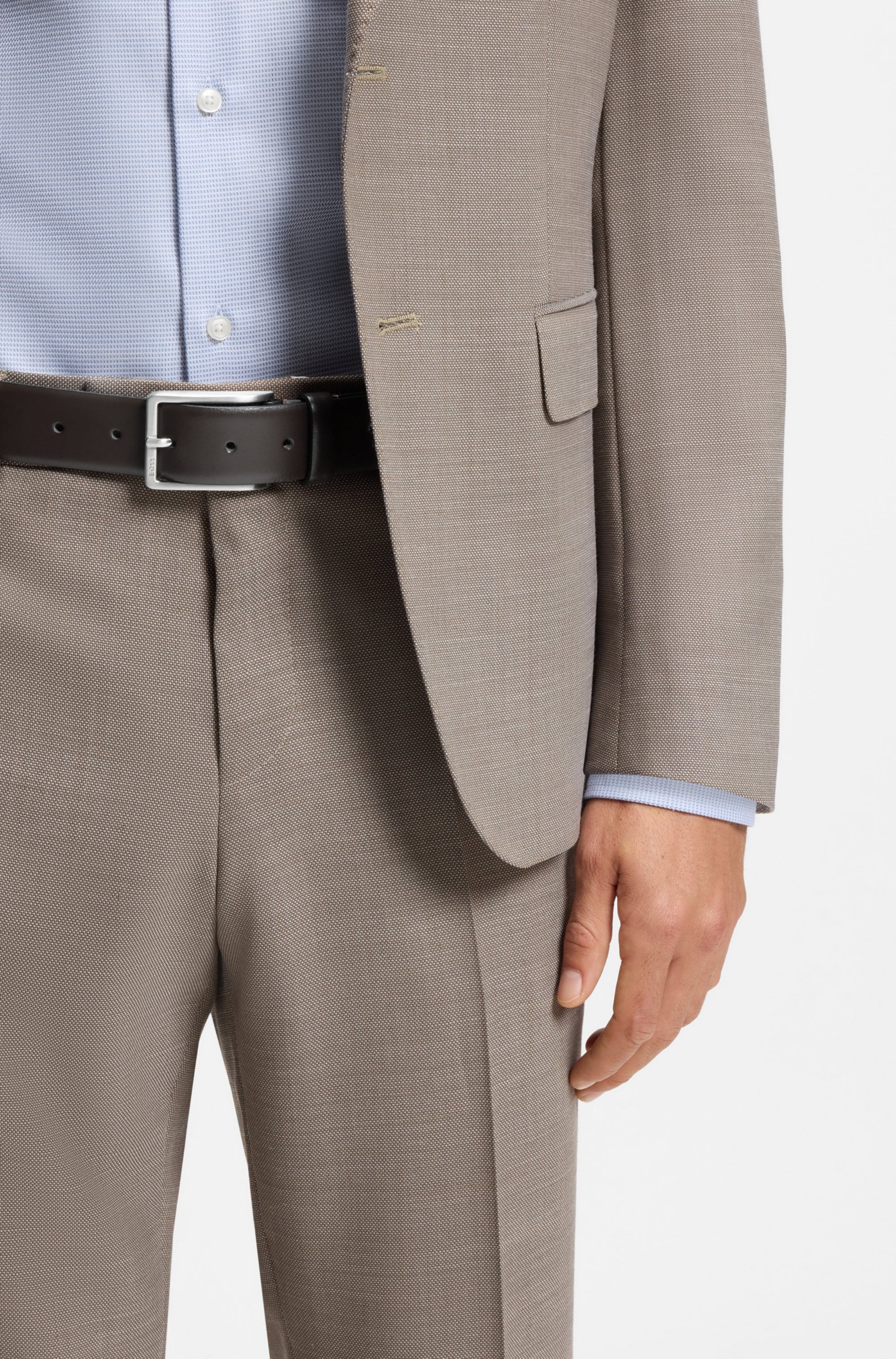 BOSS Ledergürtel »Erman-L_Sz35« mit dezenter BOSS-Prägung auf der Schließe