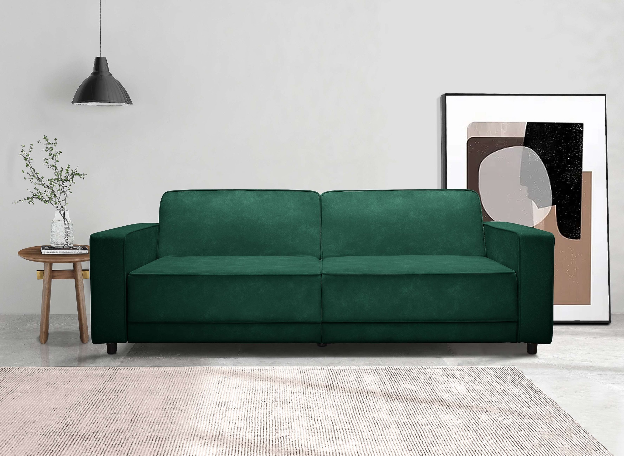 Dorel Home 3-Sitzer »ALLIE Schlafsofa 225 cm« Bett-Funktion (108/190cm), trendiger Cord o. pflegeleichter Velours