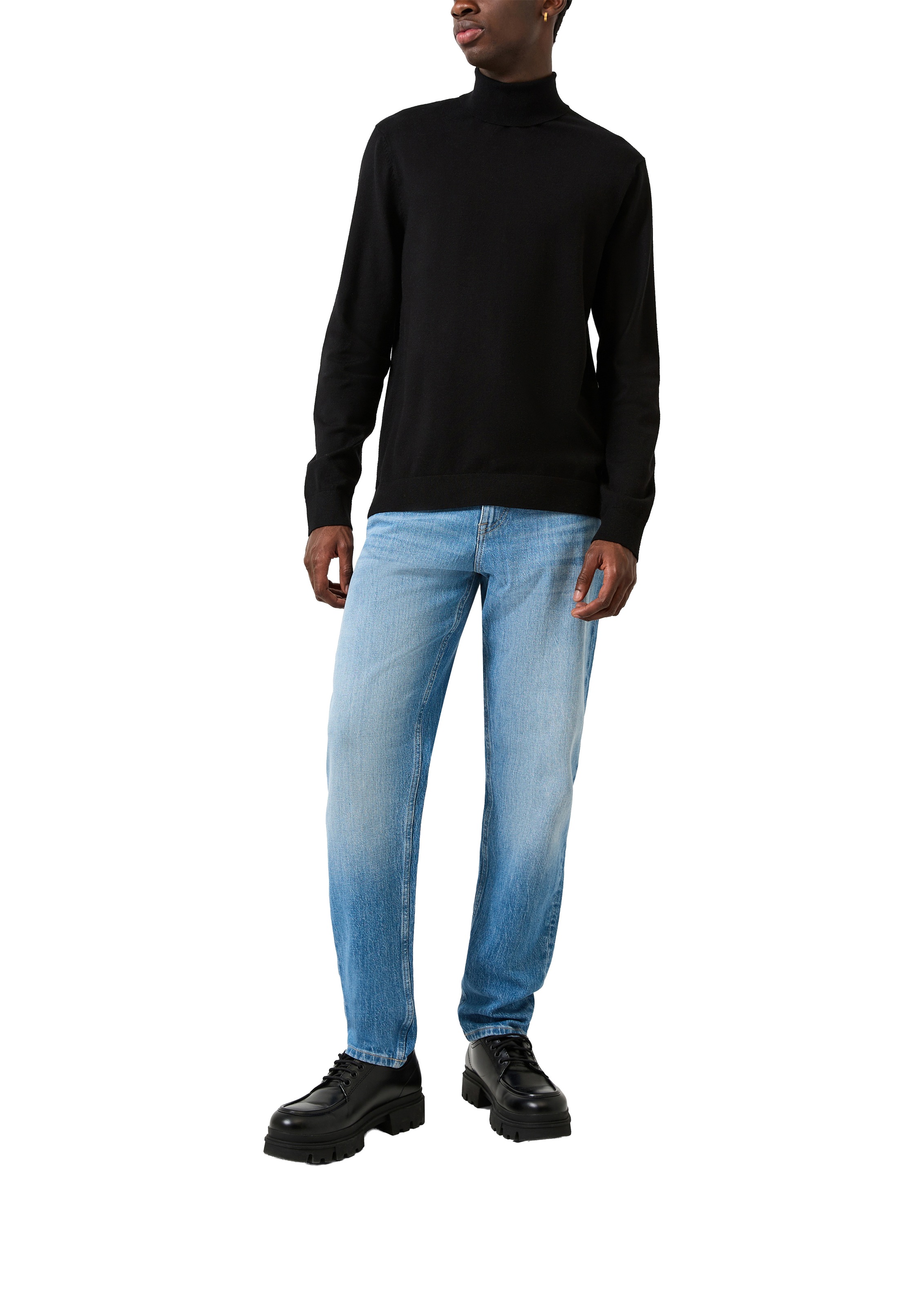 QS Rollkragenpullover Strick-Rolli / Unifarben