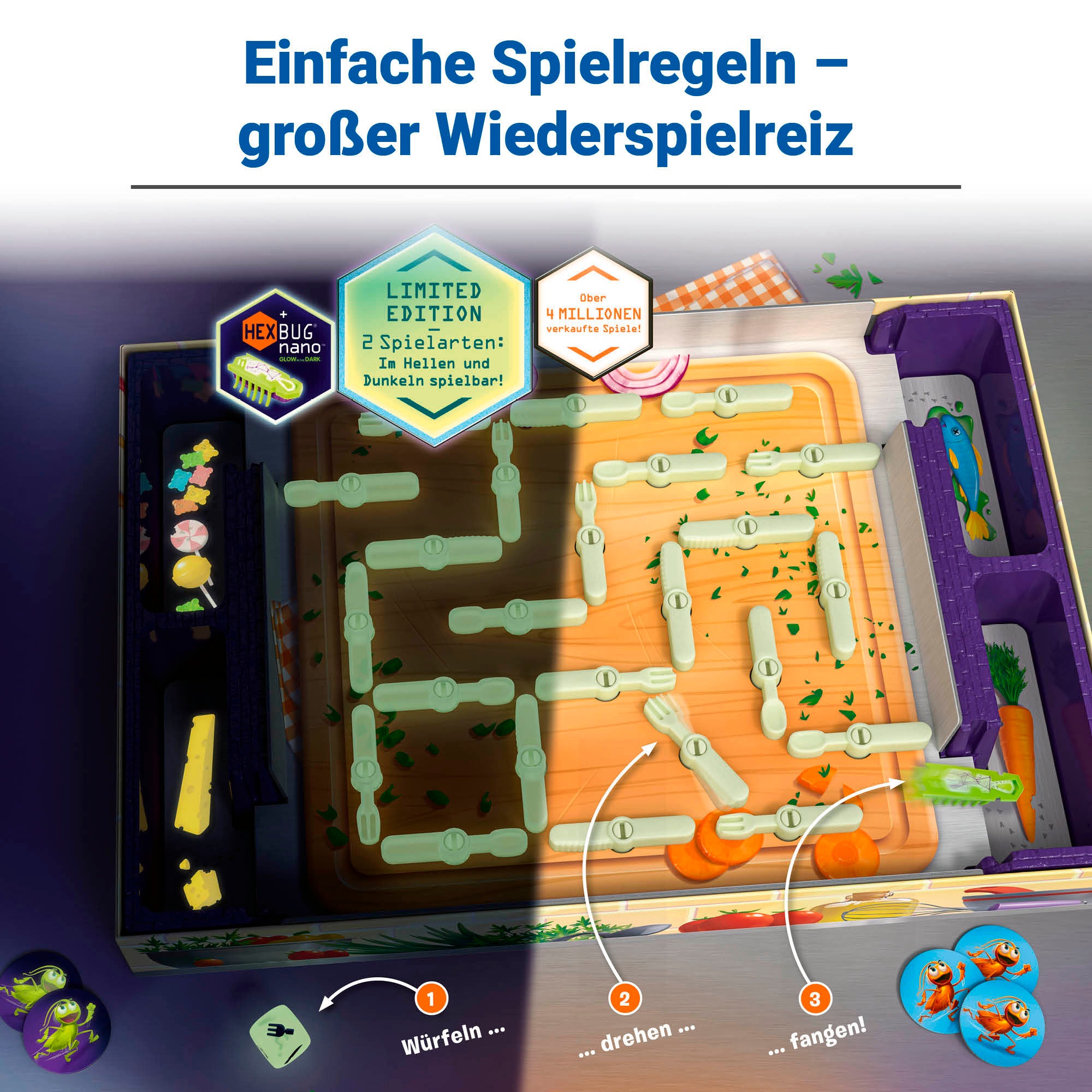 Ravensburger Spiel »Kakerlakak - Glow in the Dark«, Made in Europe