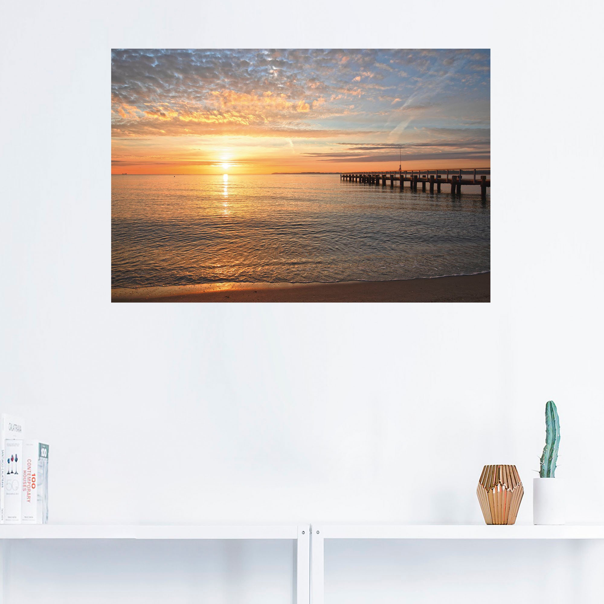 Artland Wandbild »Früh morgens an der Ostsee«, Bilder vom Sonnenuntergang & günstig online kaufen