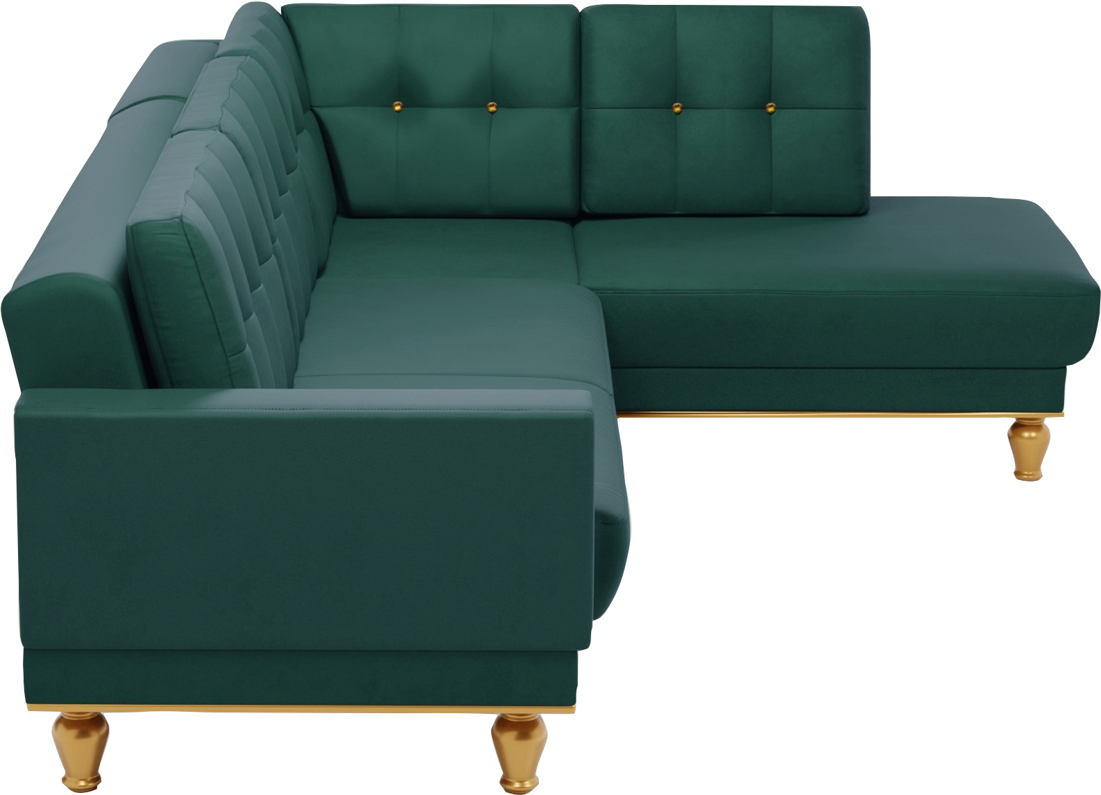 sit&more Ecksofa »Orient 5 L-Form«, mit Strass-Stein, wahlweise mit Bettfunktion und Bettkasten
