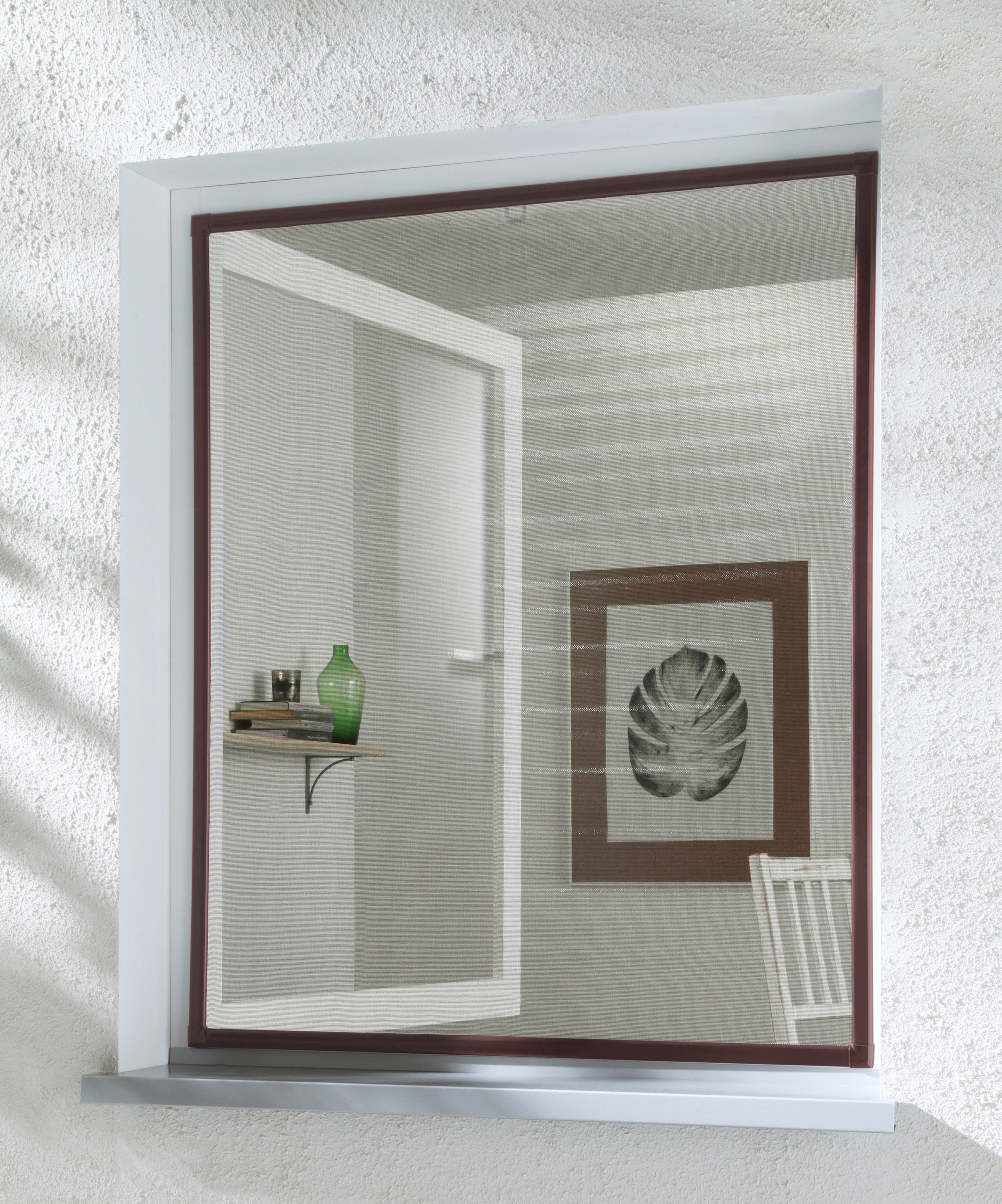 hecht international Insektenschutz-Fensterrahmen »Basic« BxH: 120x140 cm, kürzbar