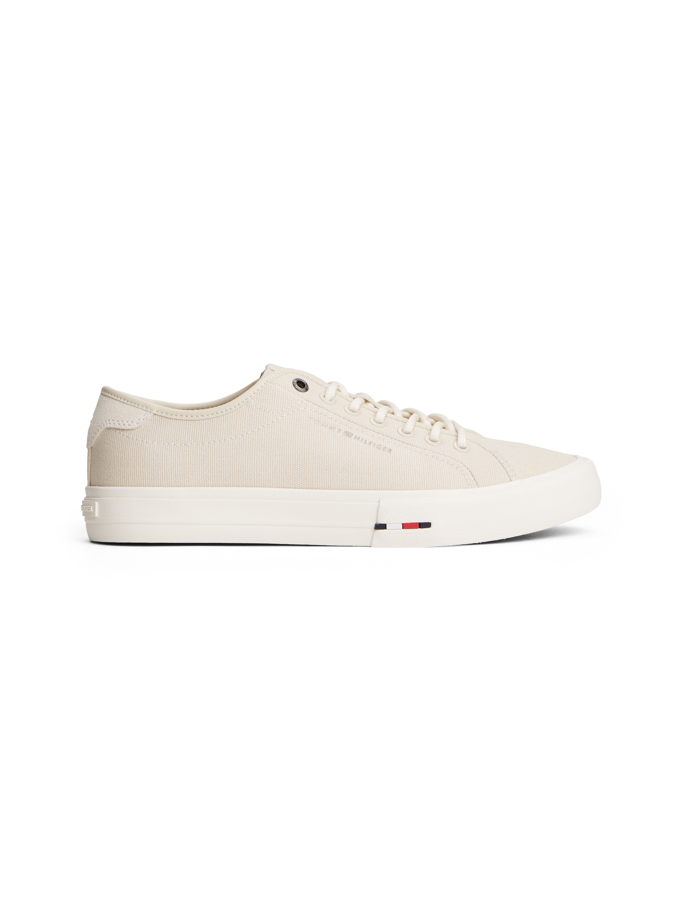 Tommy Hilfiger Sneaker »TH HI VULC STREET CANVAS«  , Freizeitschuh, Halbschuh, Schnürschuh mit Logoflag im Plateau