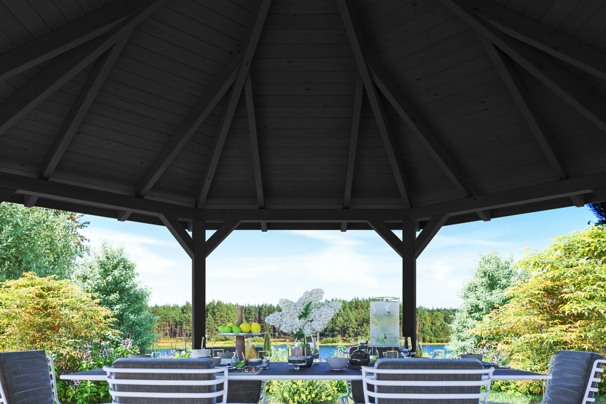 Skanholz Pavillon »Nice 4«, 8-Eck, BxT: 630x630 cm