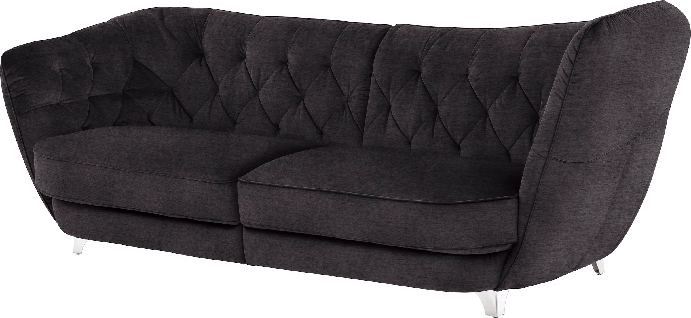 Leonique Big-Sofa »Retro«, stylischer Hochlehner günstig online kaufen