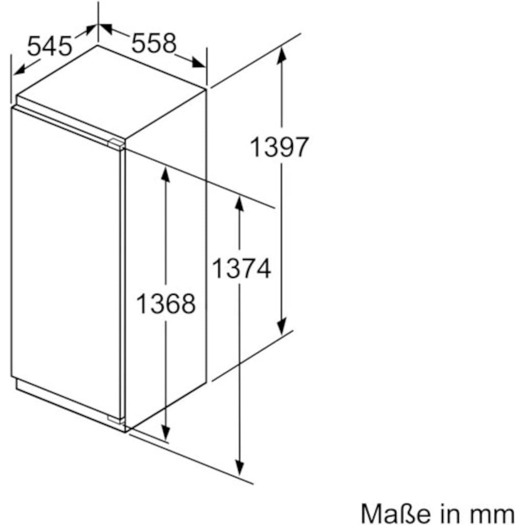 BOSCH Einbaukühlschrank »KIL52ADE0«, KIL52ADE0, 139,7 cm hoch, 55,8 cm breit