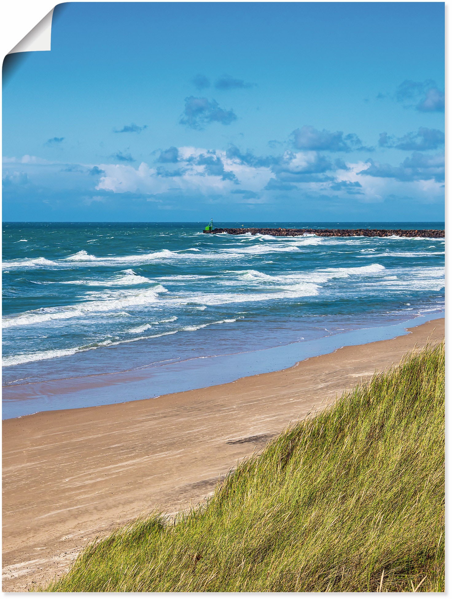 Artland Poster »Düne und Strand bei Hirtshals Dänemark I«, Küstenbilder, (1 günstig online kaufen