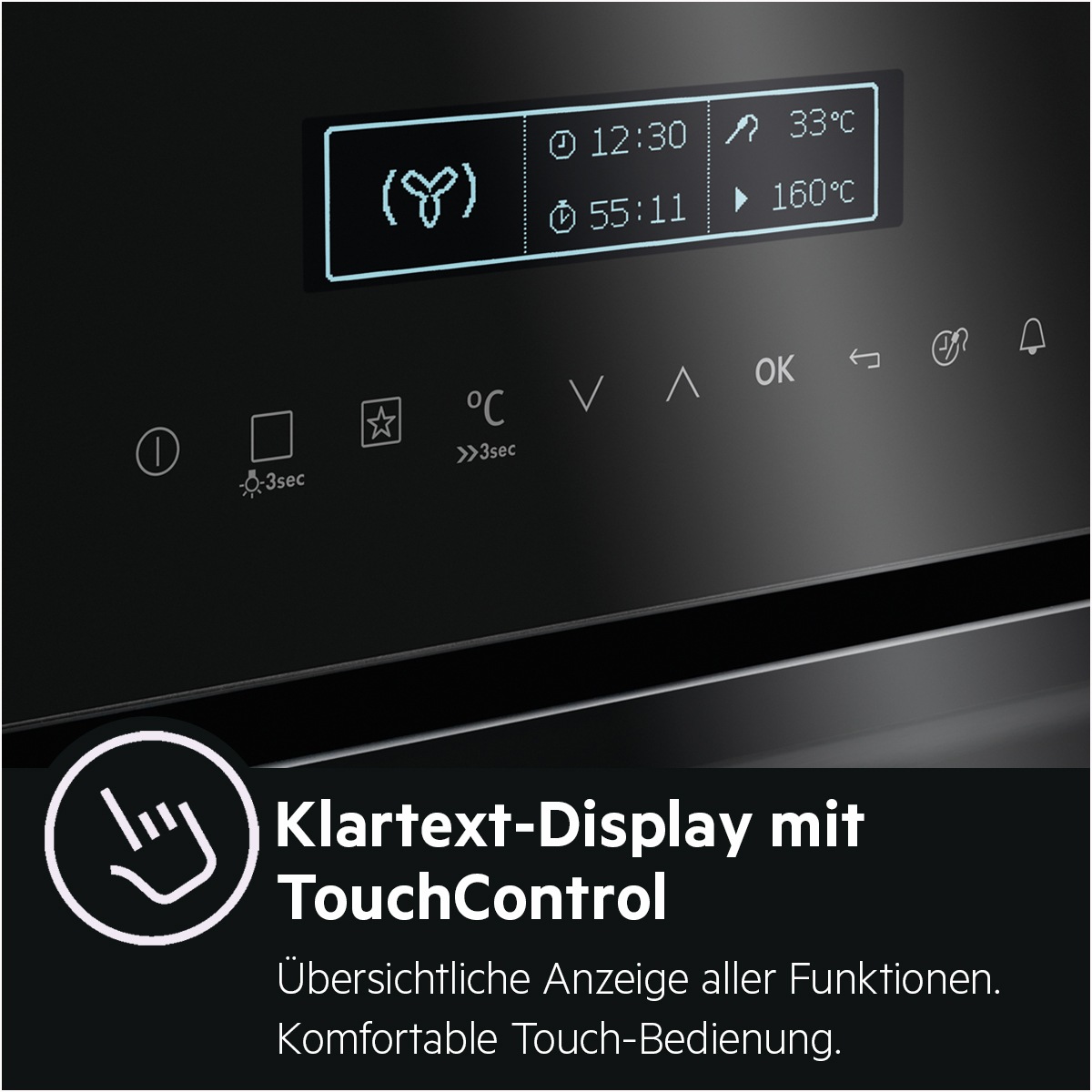 AEG Einbaubackofen Serie 9000 »BSE792220B«, mit Vollauszug, Steam Clean, SteamPro - Dampf- und Sous Vide-Garen, Kerntemperatursensor, Touch