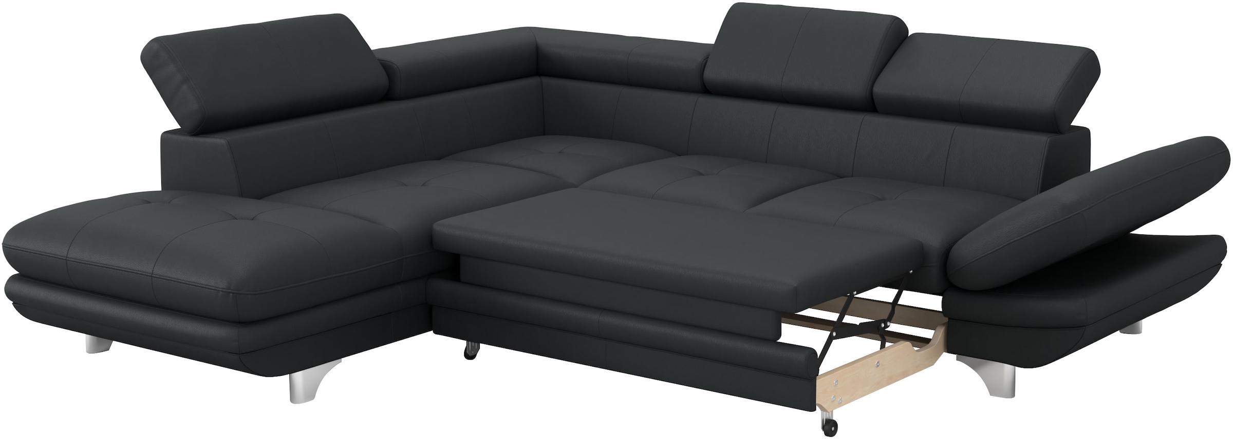 COTTA Ecksofa »Enterprise L-Form«, mit Arm- & Kopfteilverstellung, wahlweise mit Bettfunktion