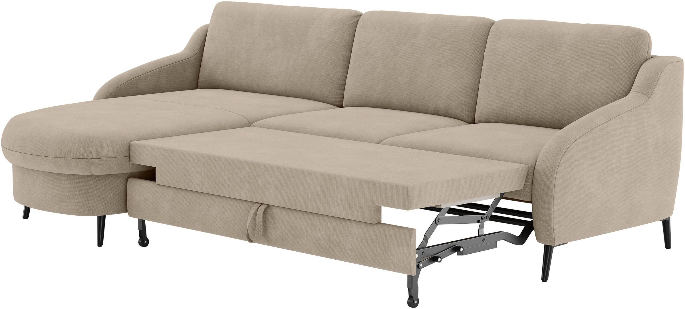 sit&more Ecksofa »Soul L-Form«, wahlweise mit Bettfunktion