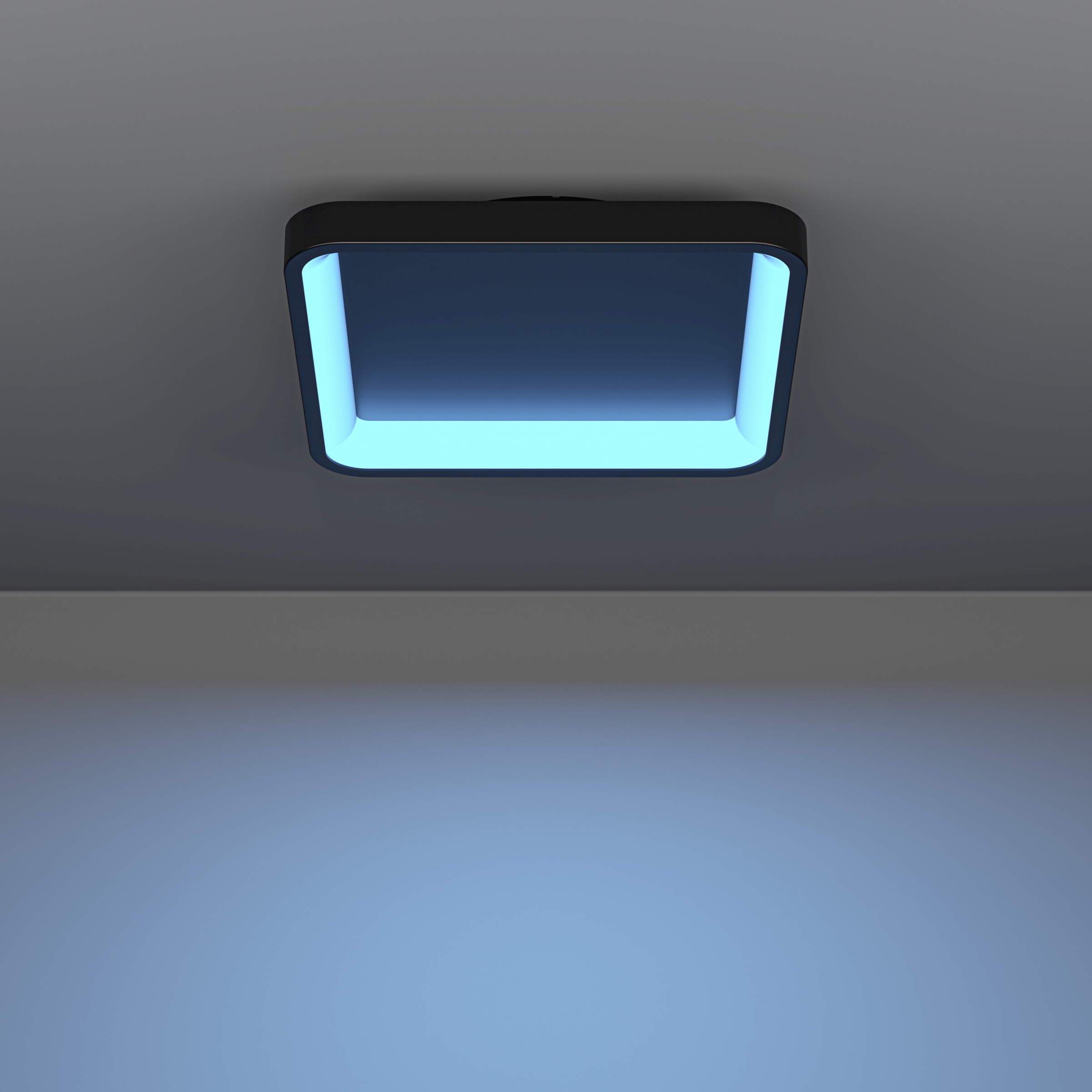 EGLO LED Deckenleuchte »LORETELLO-Z Deckenlampe - Stahl - LED - 20W - IP20« LED-Modul 1 Stk. Kaltweiß | Neutralweiß | RGB | Warmweiß Wohzimmerlampe, Esszimmerlampe, Flur, Schlafzimmer, L35 x B35 x H7,5cm