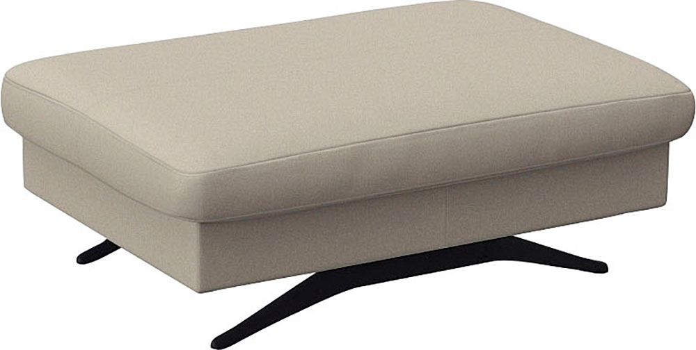 FLEXLUX Pouf »Glow Sitzhocker, Polsterhocker«, Hocker mit Stauraum, Fuß schwarz