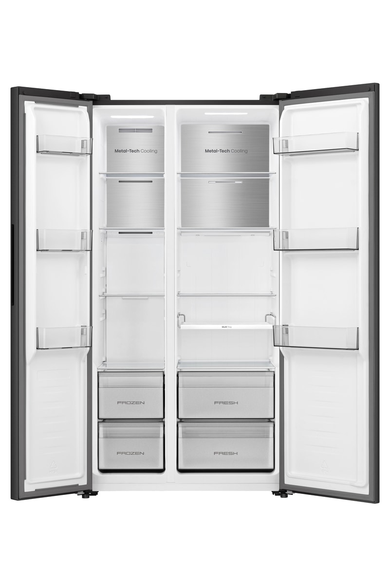 Hisense Side-by-Side »RS3P538NAFE« 178,6 cm hoch 91,1 cm breit einfacher Side by Side mit Premium-Ausstattung