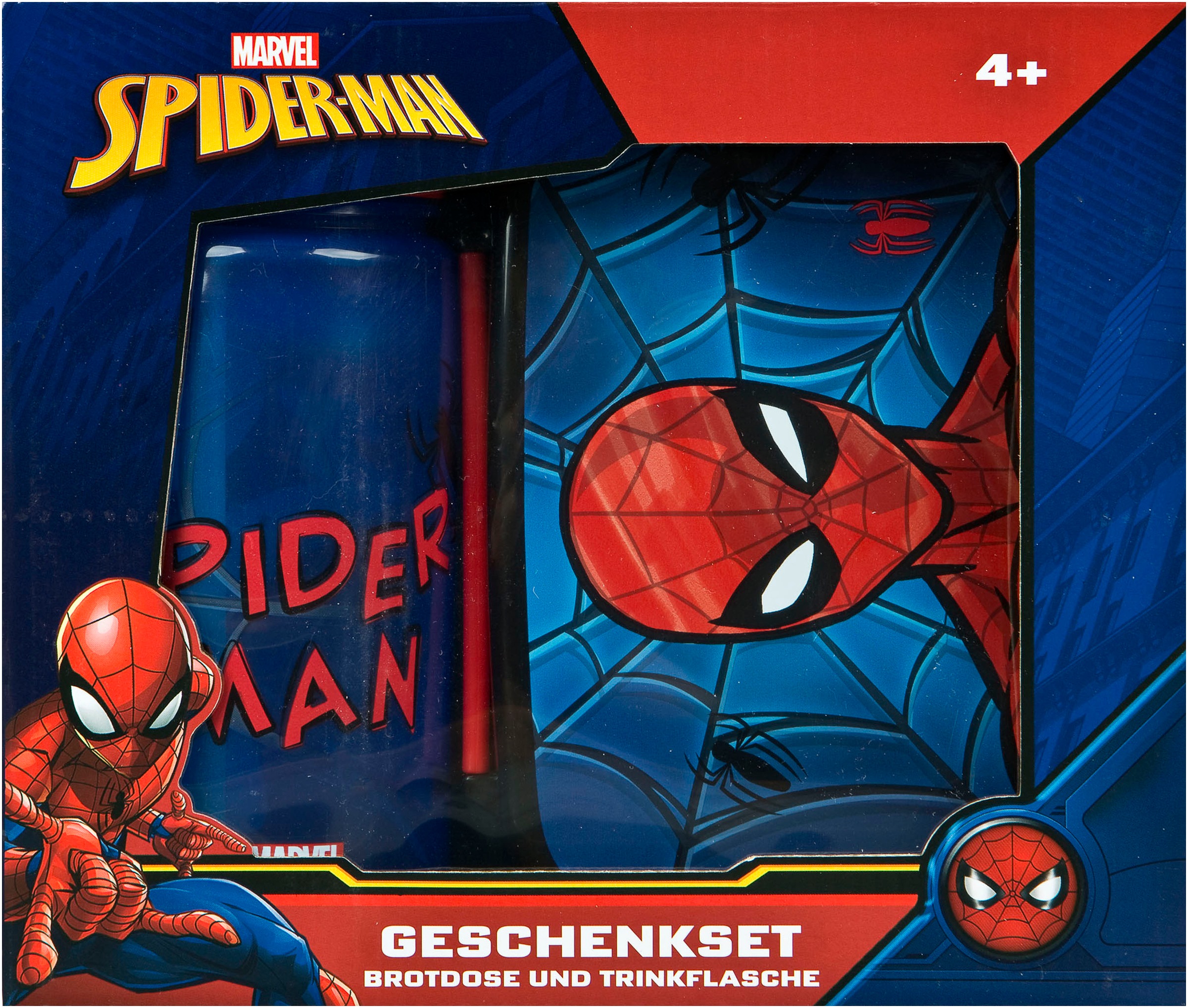 Scooli Lunchbox »Spider-Man«, (Set, 2 tlg.), mit Trinkflasche