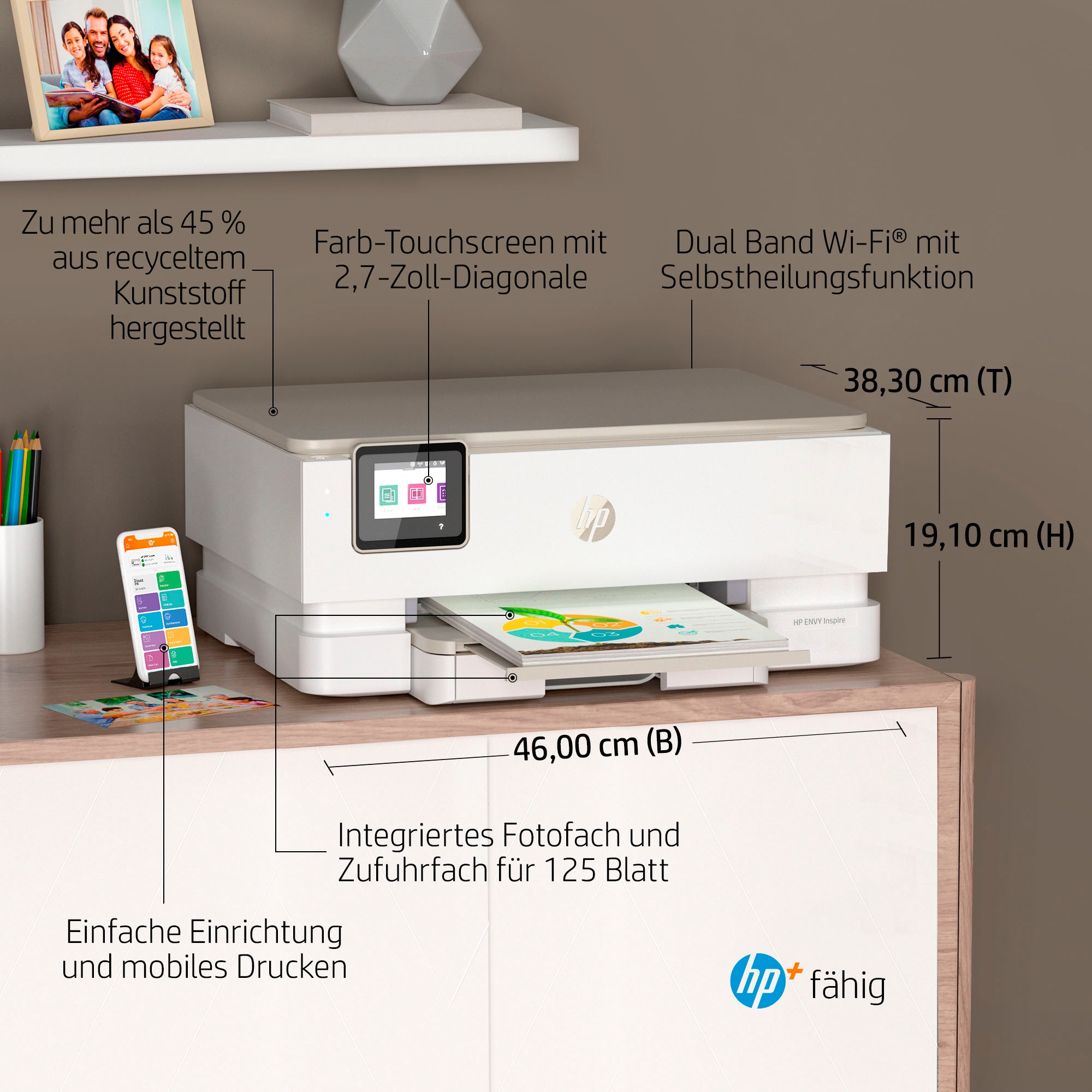 HP Multifunktionsdrucker »Envy Inspire 7220e«, Drucker HP+, Instant Ink  kompatibel auf Raten kaufen