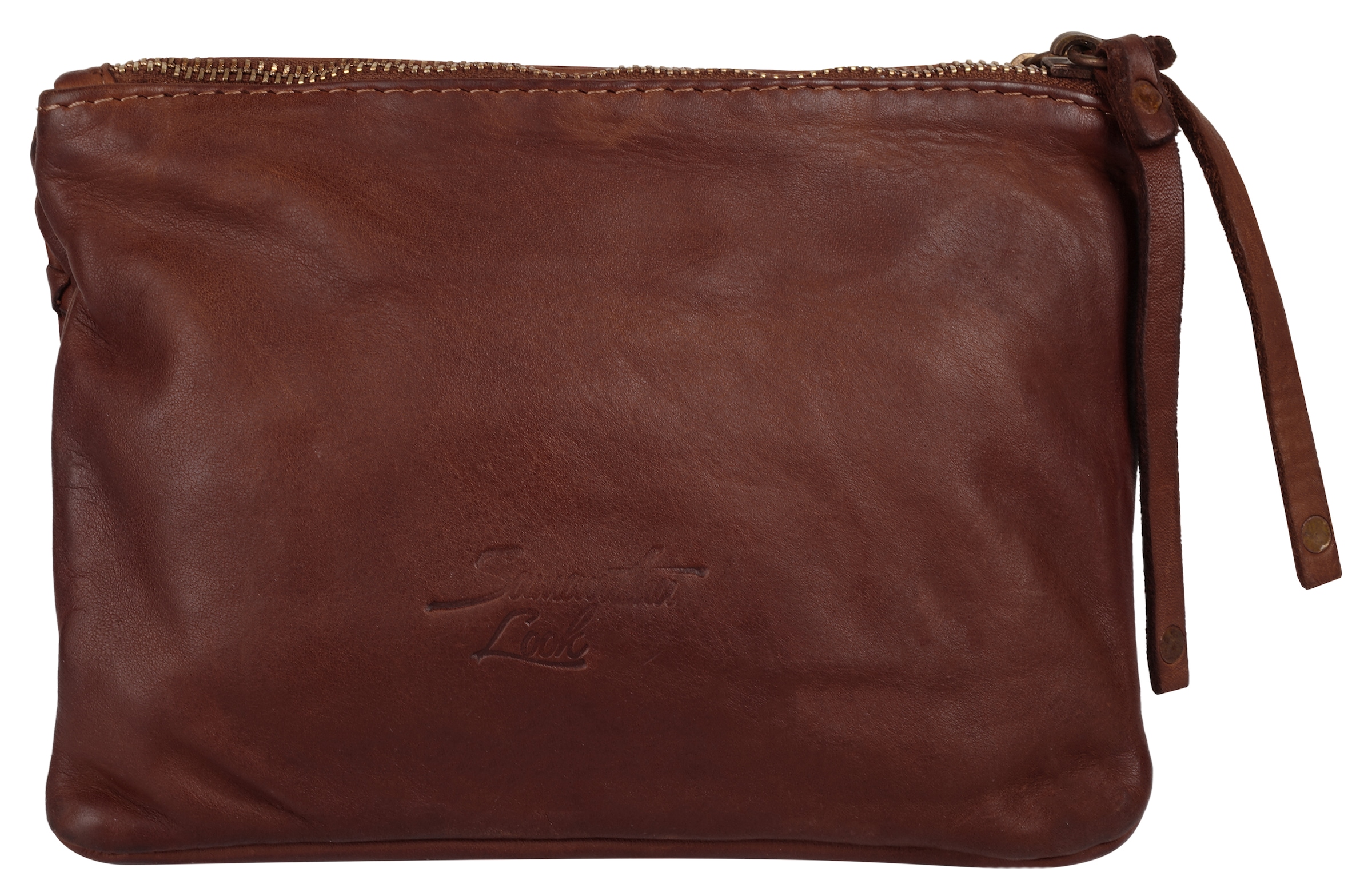 Samantha Look Umhängetasche echt Leder, Made in Italy