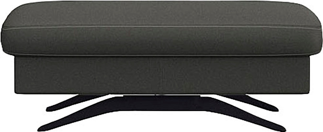 FLEXLUX Pouf »Glow Sitzhocker, Polsterhocker«, Hocker mit Stauraum, Fuß schwarz