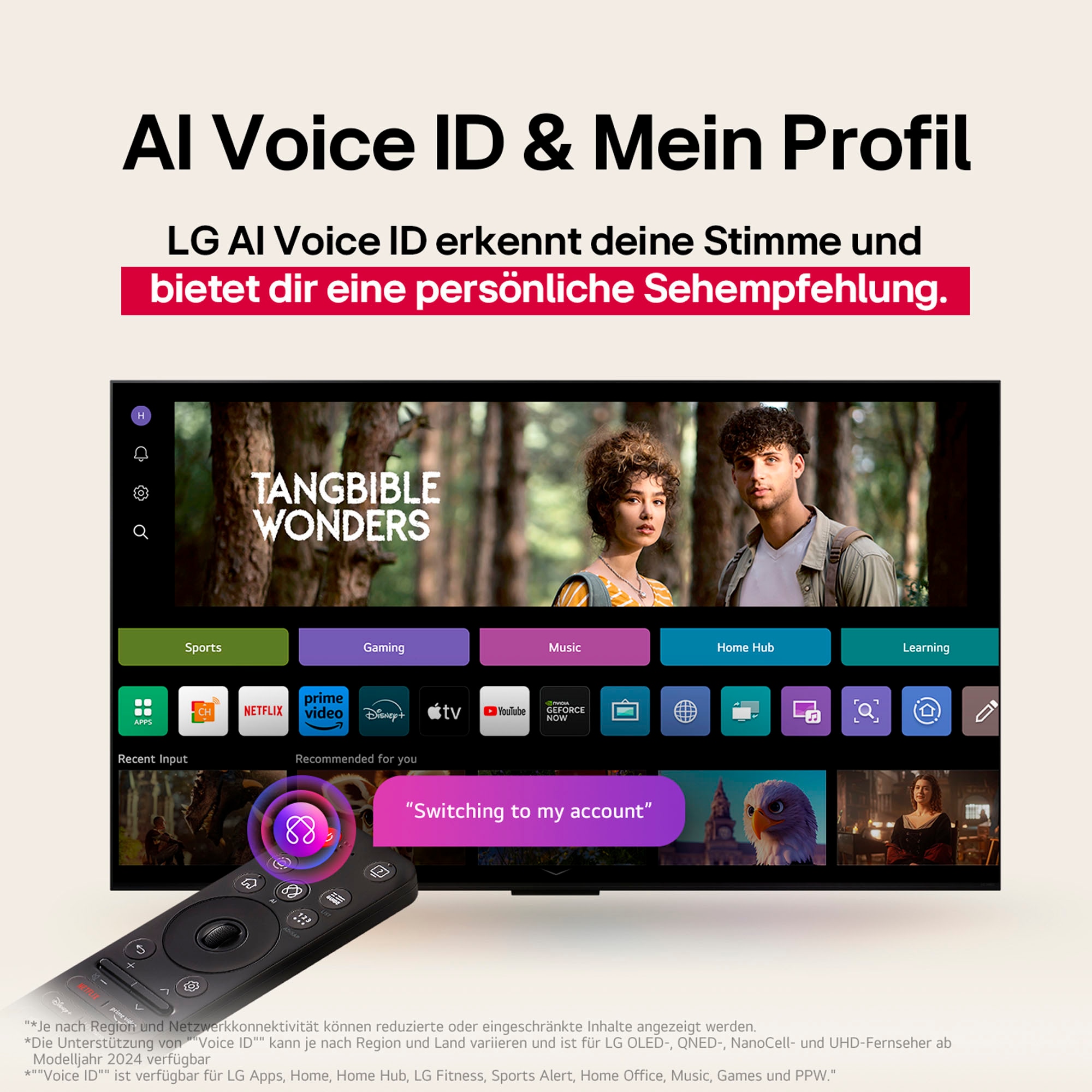 LG OLED-Fernseher »OLED65G57LW«, 4K Ultra HD, Smart-TV