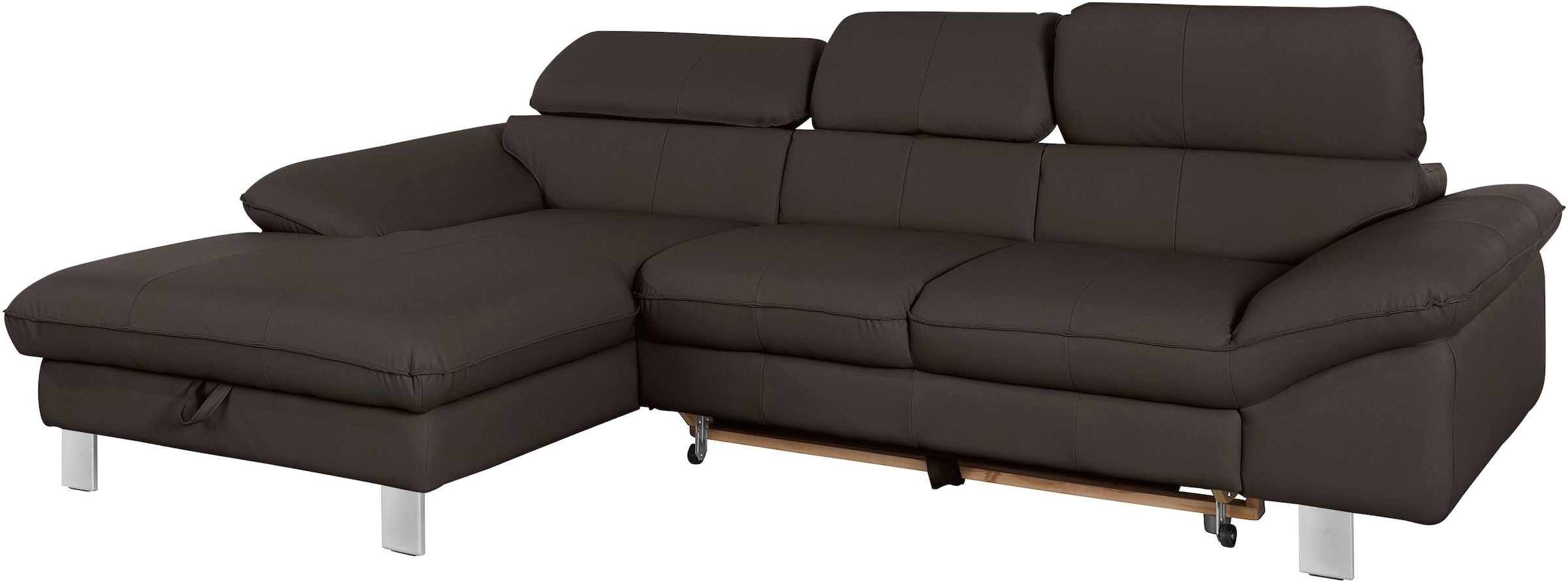 COTTA Ecksofa »Driver L-Form, B: 268 cm« Kopfteilverstellung, optional Schlaffunktion & Bettkasten