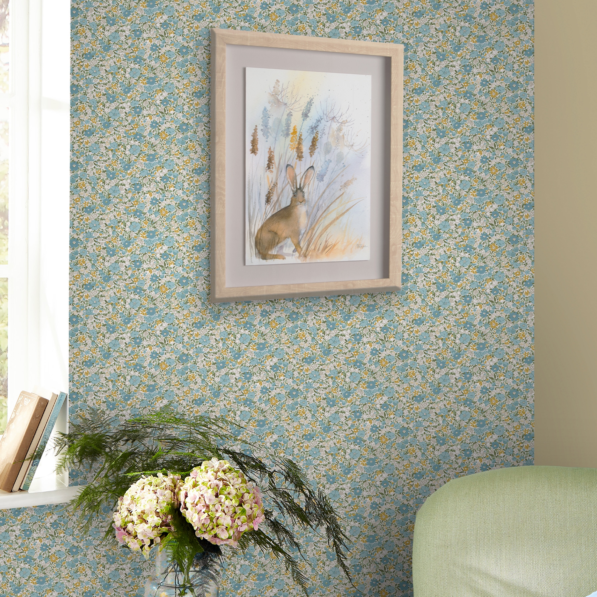 LAURA ASHLEY Vliestapete »Loveston« geblümt glatt 10mx52cm (ca. 5m2)