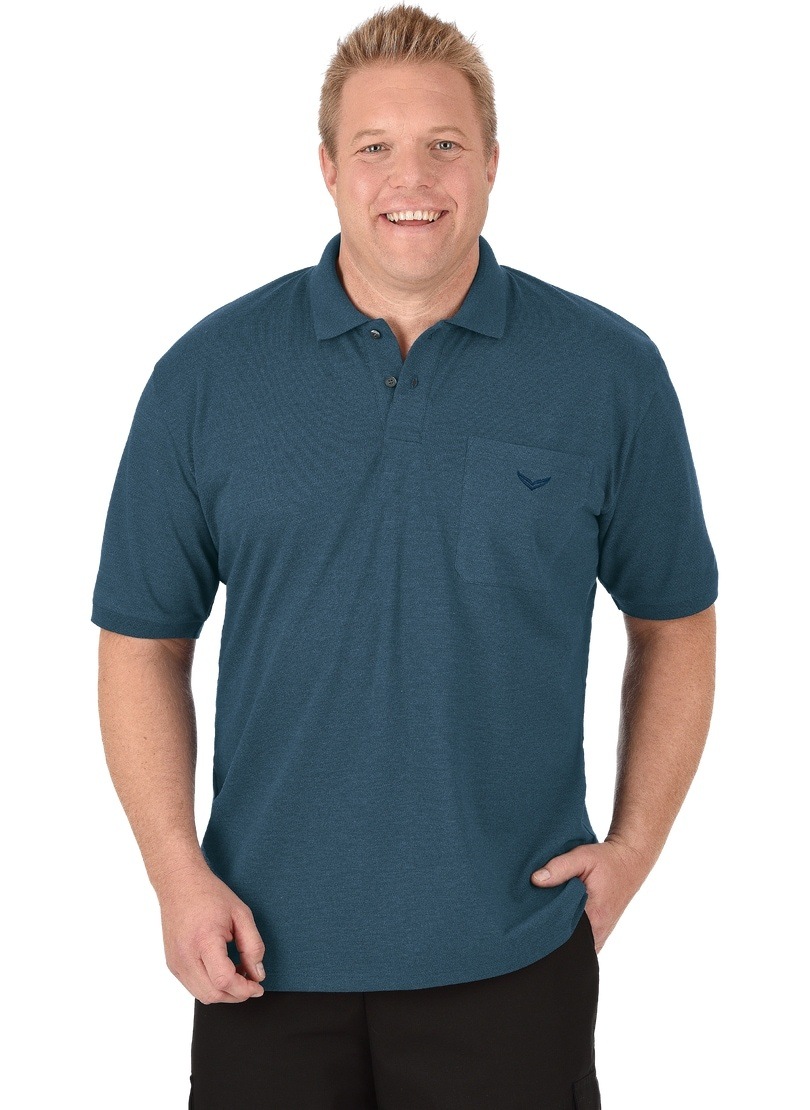 Trigema Poloshirt »TRIGEMA Polohemd mit Brusttasche«, (1 tlg.)