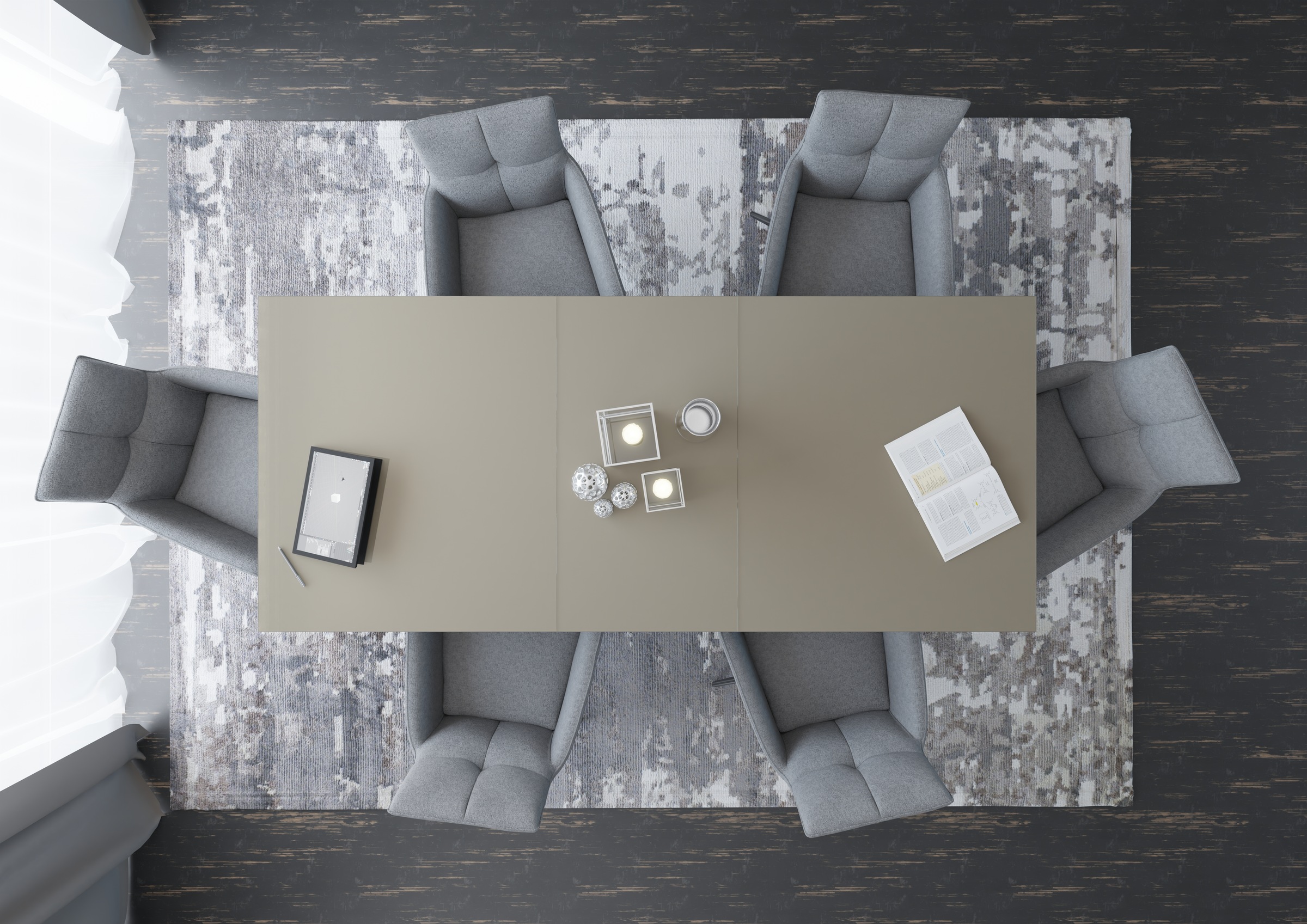 set one by Musterring Esstisch »Reno« 1 Stk. tlg. Mit Vierkantfuß, wählbaren Gestellen und Plattenfarben